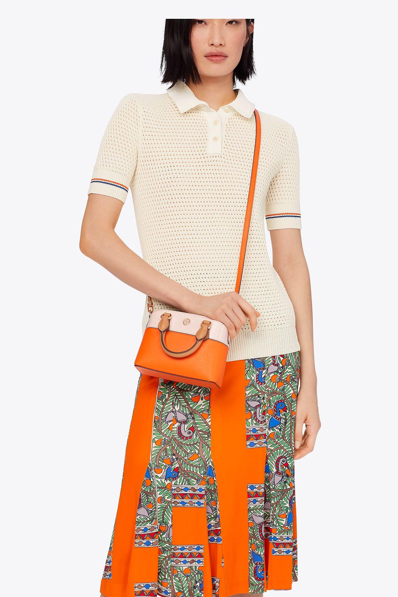 Tory Burch Robinson Color-Block Mini Shoulder Bag - ShopStyle