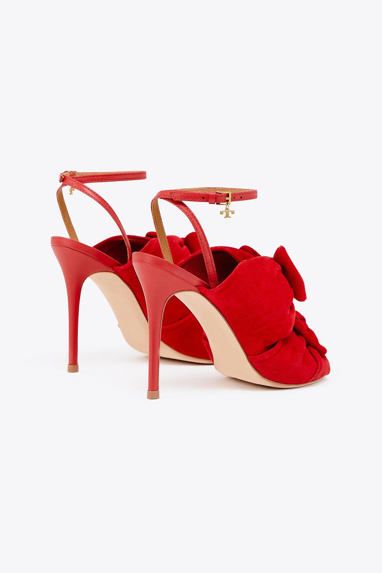 Tory Burch Eleanor Sandals in Red | Lyst