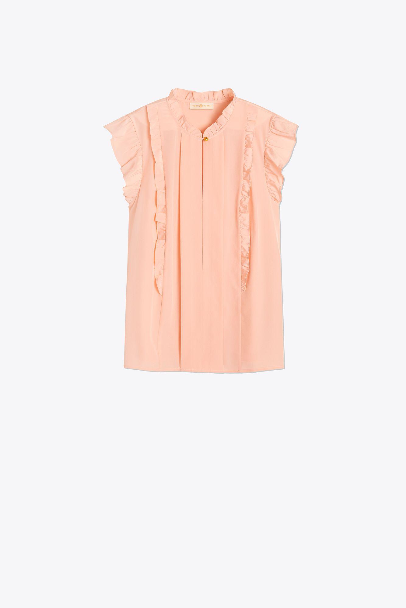 tory burch ruffle shell top