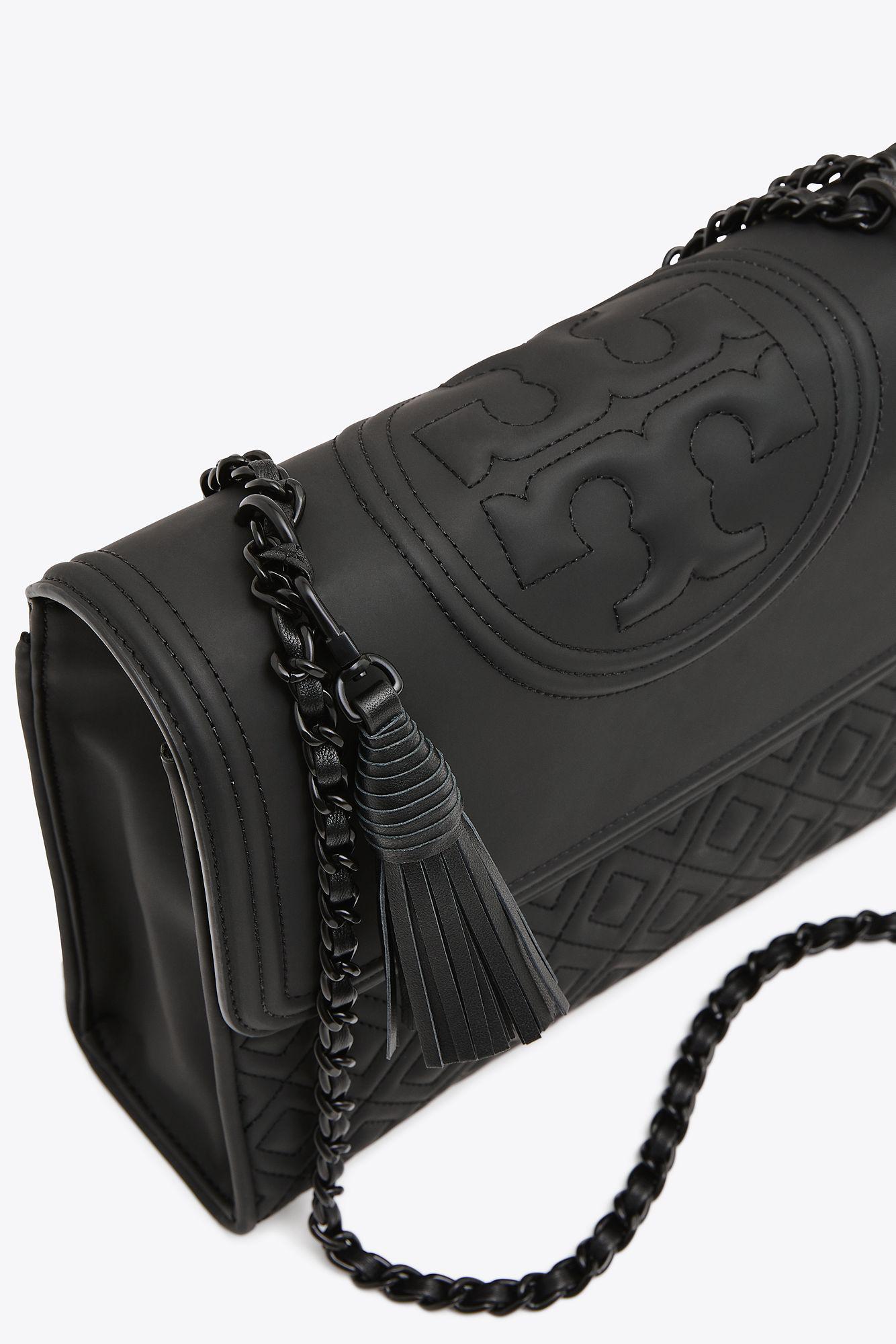Tory Burch Fleming Matte Convertible Shoulder Bag in Black Lyst