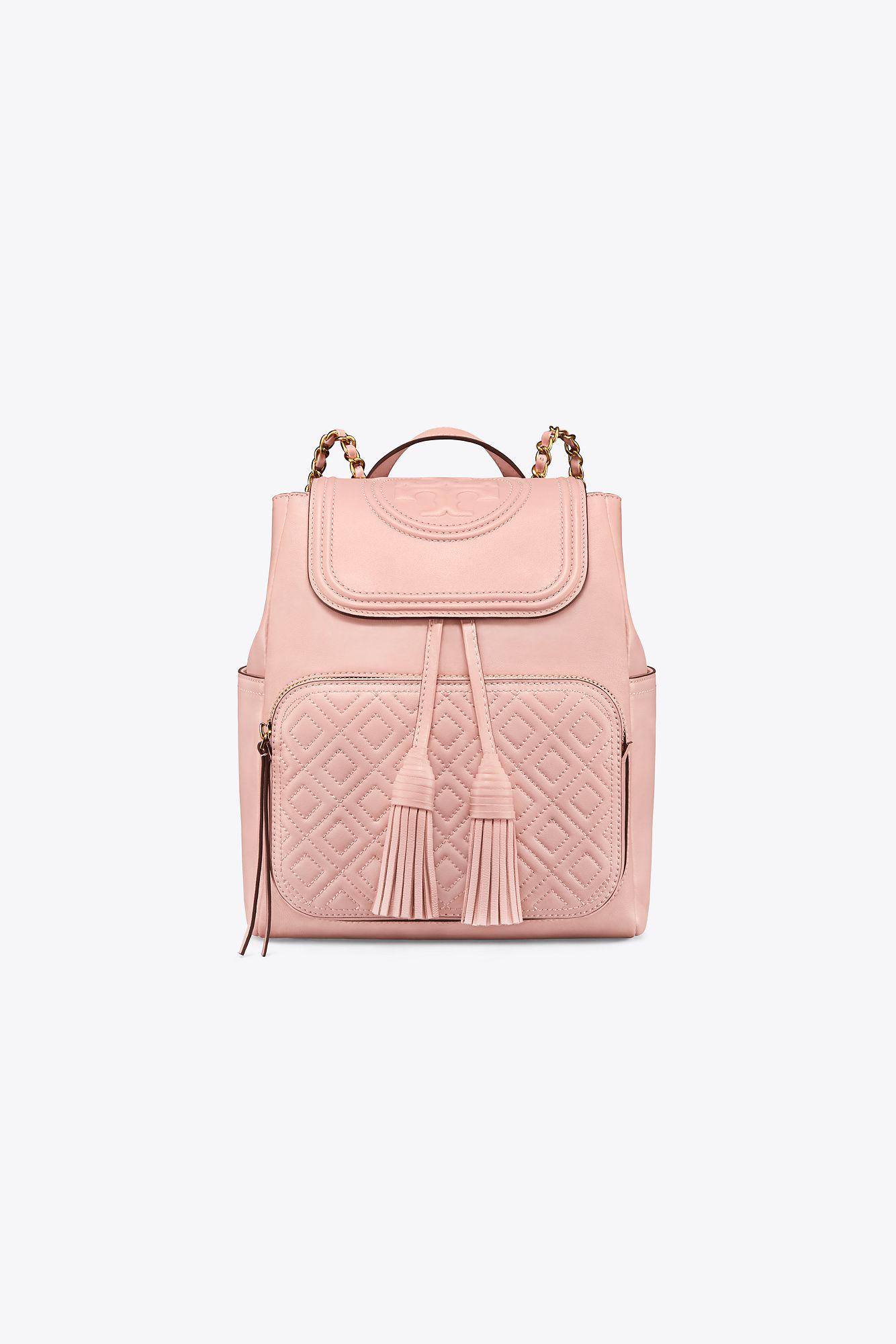 Tory Burch Fleming Soft Mini Backpack in Pink