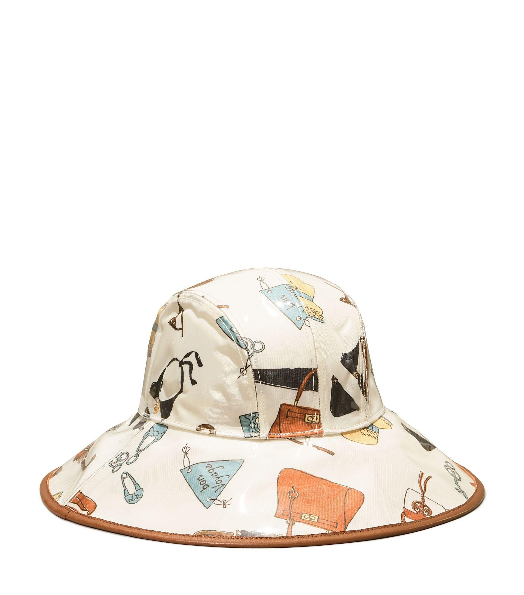 Tory Burch Printed Rain Bucket Hat in 