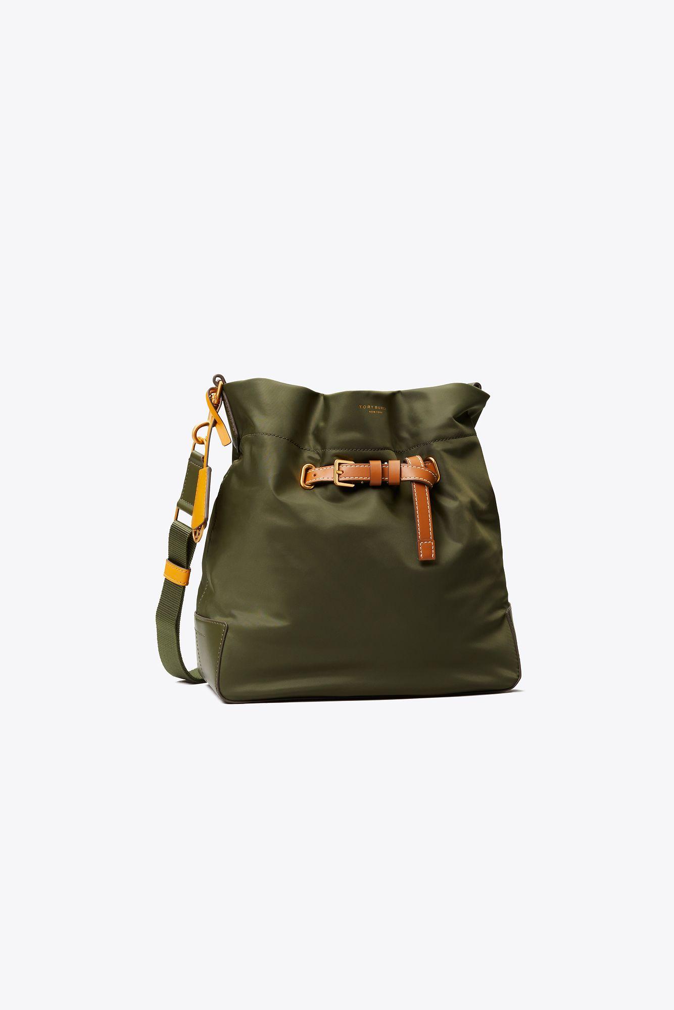 tory burch drawstring bucket bag