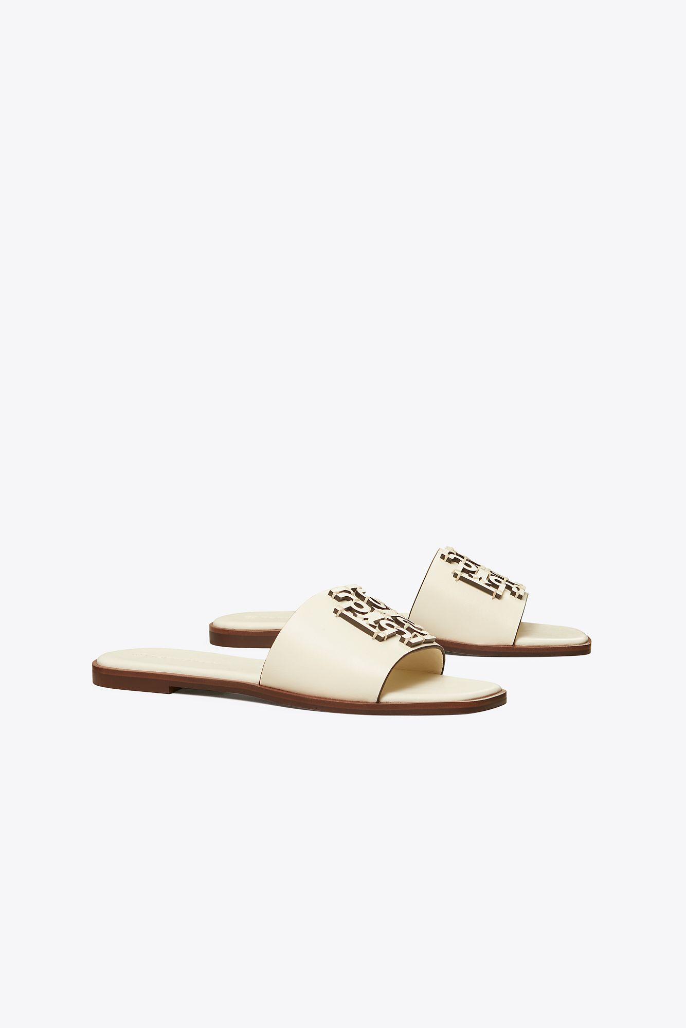 Tory Burch Ines Slide in White | Lyst