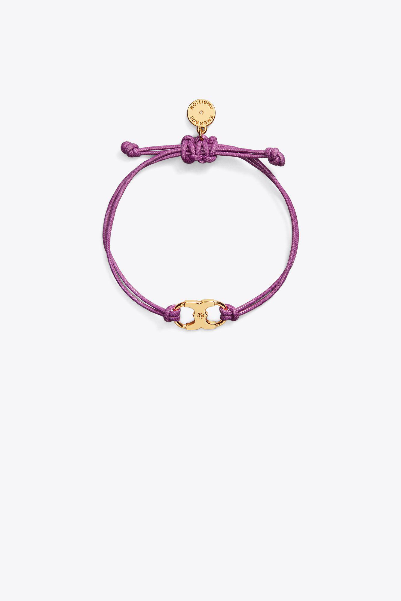 Tory Burch Silk Embrace Ambition Bracelet in Metallic Lyst