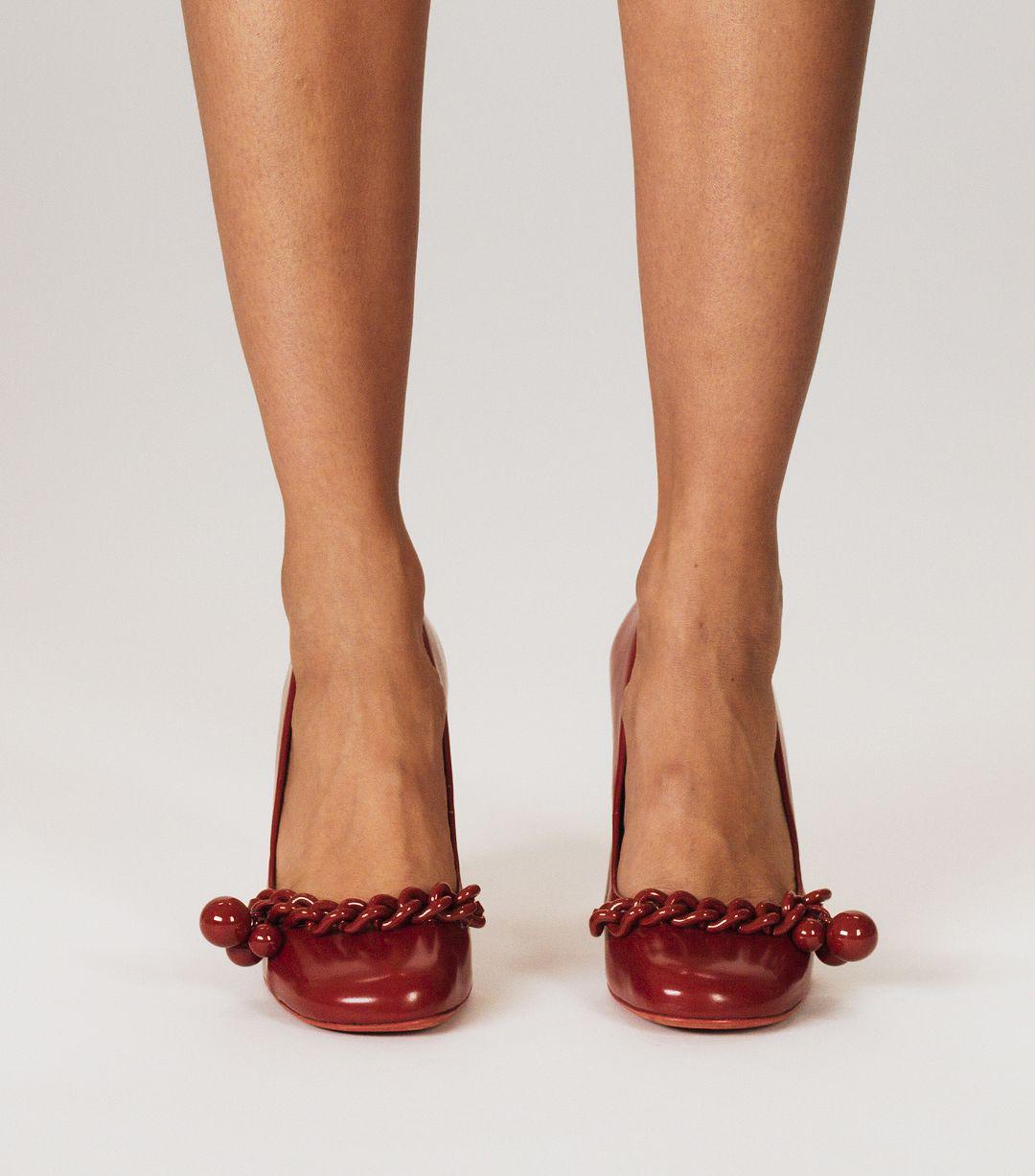 Tory Burch Leather Addison Pump in Red 