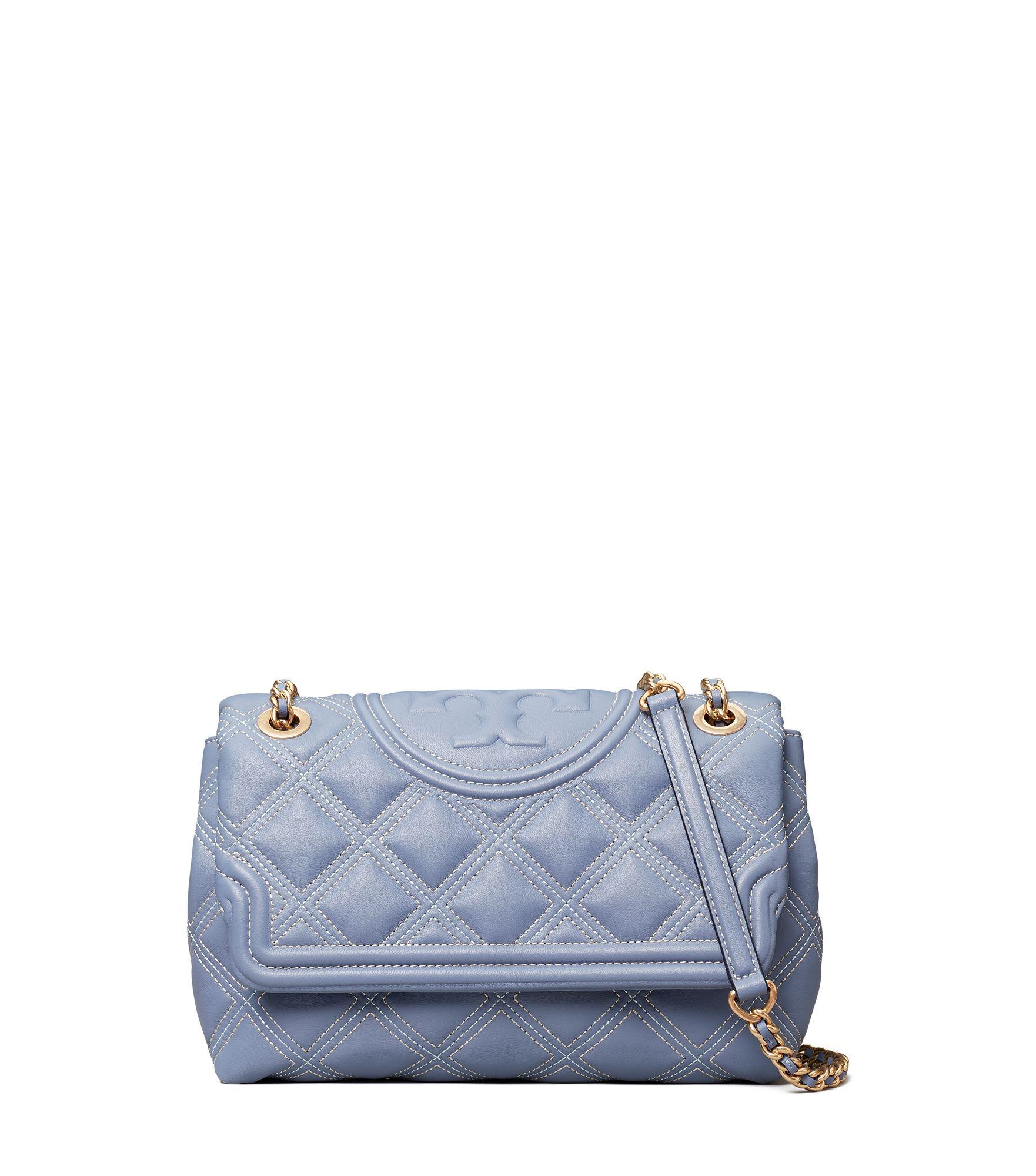 Tory Burch Leather Fleming Soft Contrast-stitch Convertible Shoulder ...