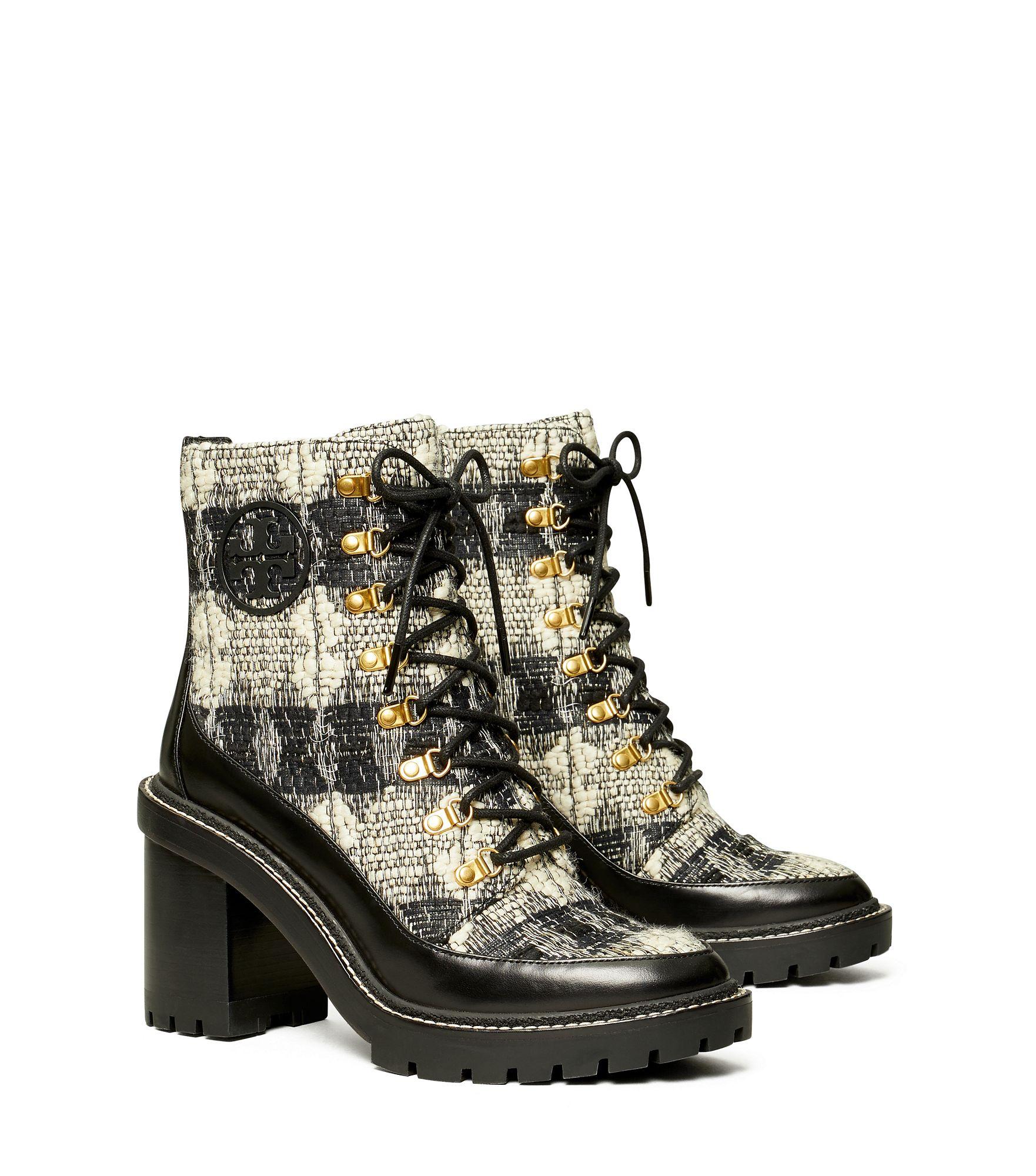 Tory Burch Miller Wool Lug Sole Boot - Lyst