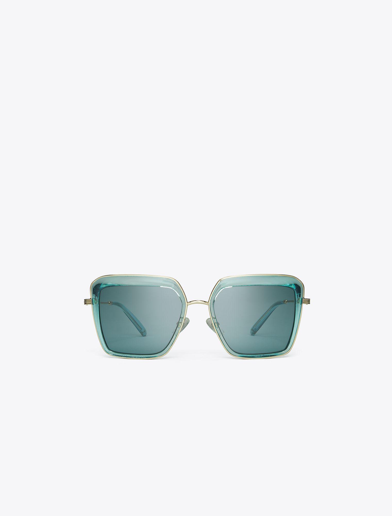Tory Burch Kira Bold Rim Sunglasses in Blue
