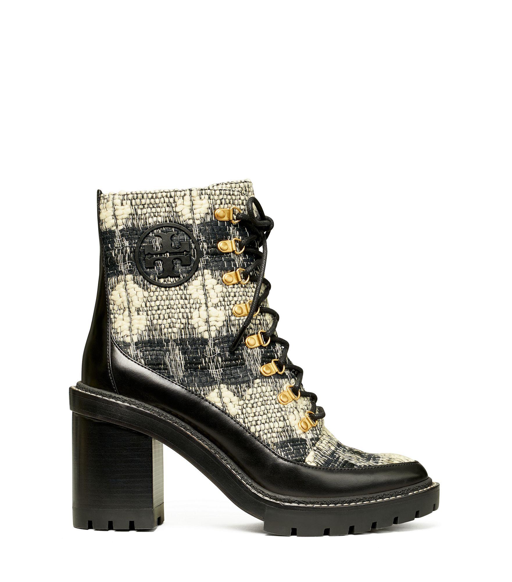 Tory Burch Miller Wool Lug Sole Boot - Lyst