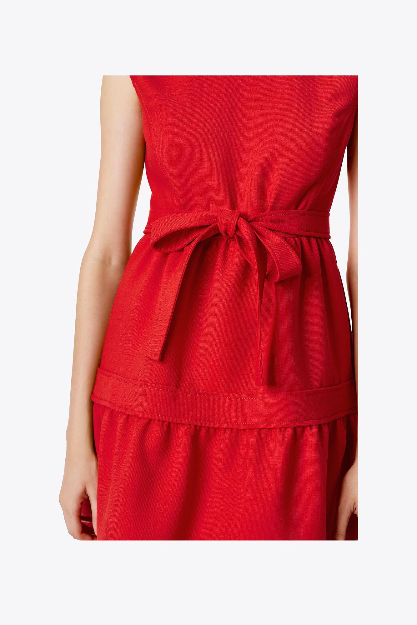 tory burch red dress