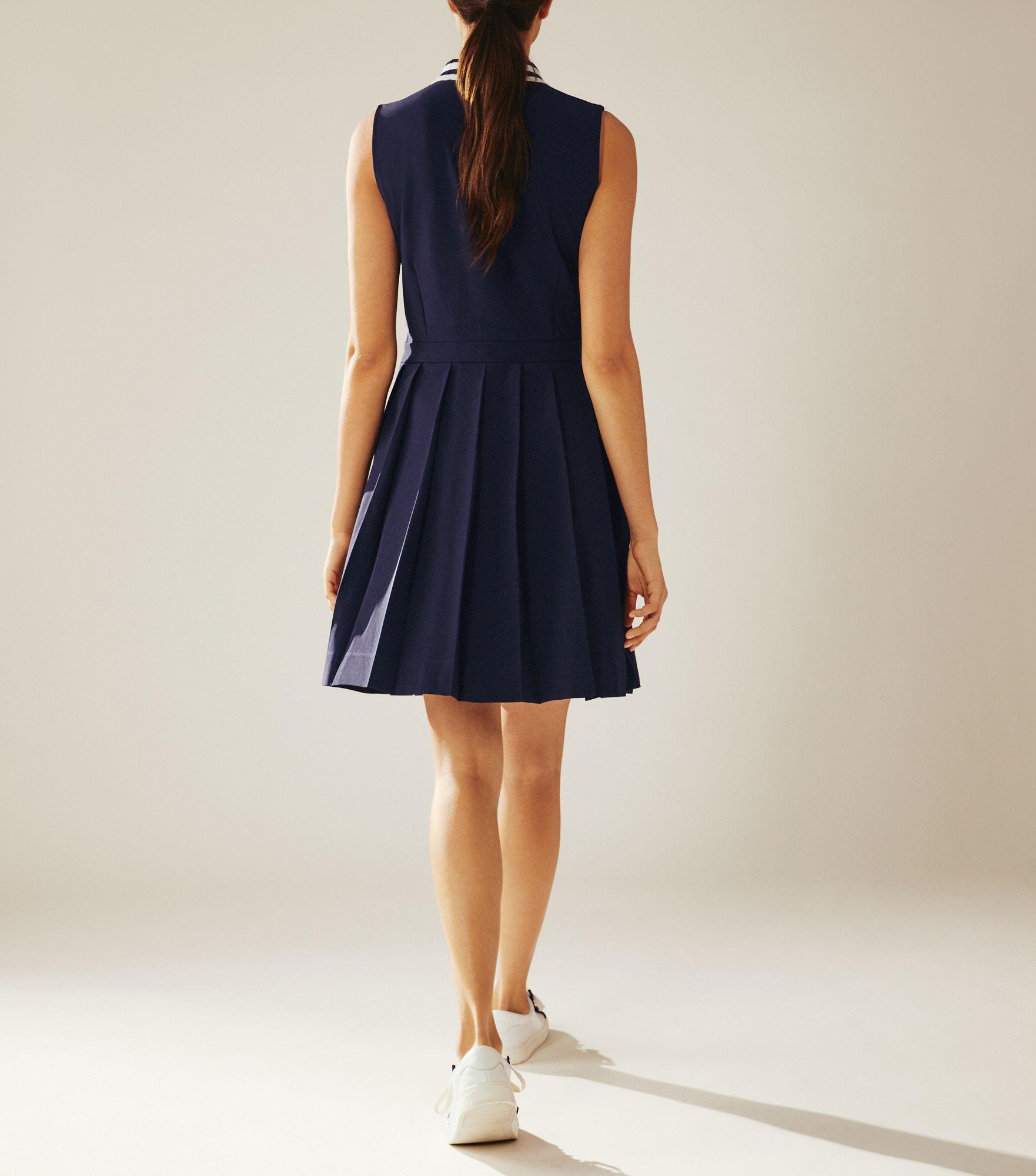 Tory Sport Performance Pleated Golf Dress in Navy Blue (Blue) Lyst
