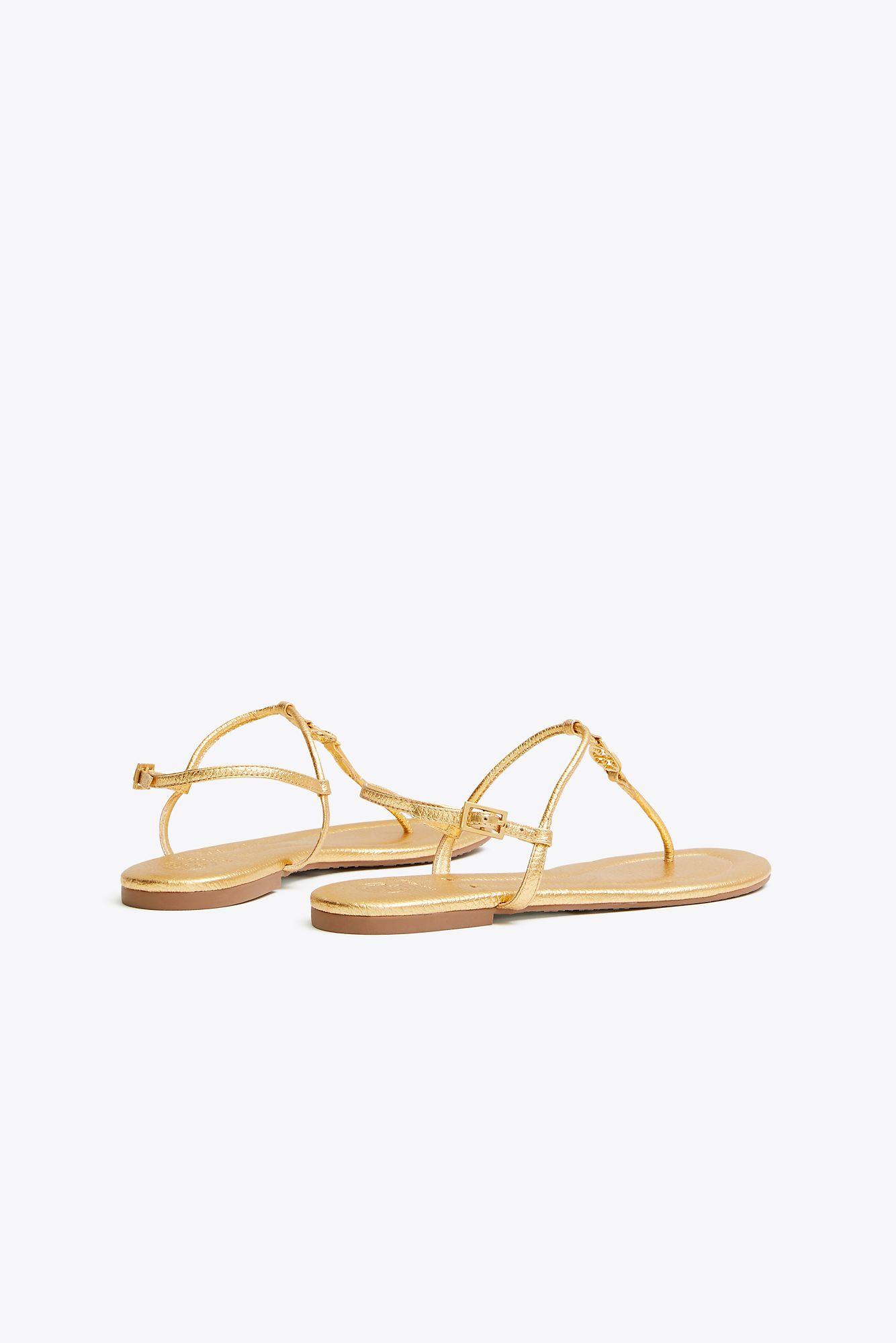 tory burch emmy sandals gold