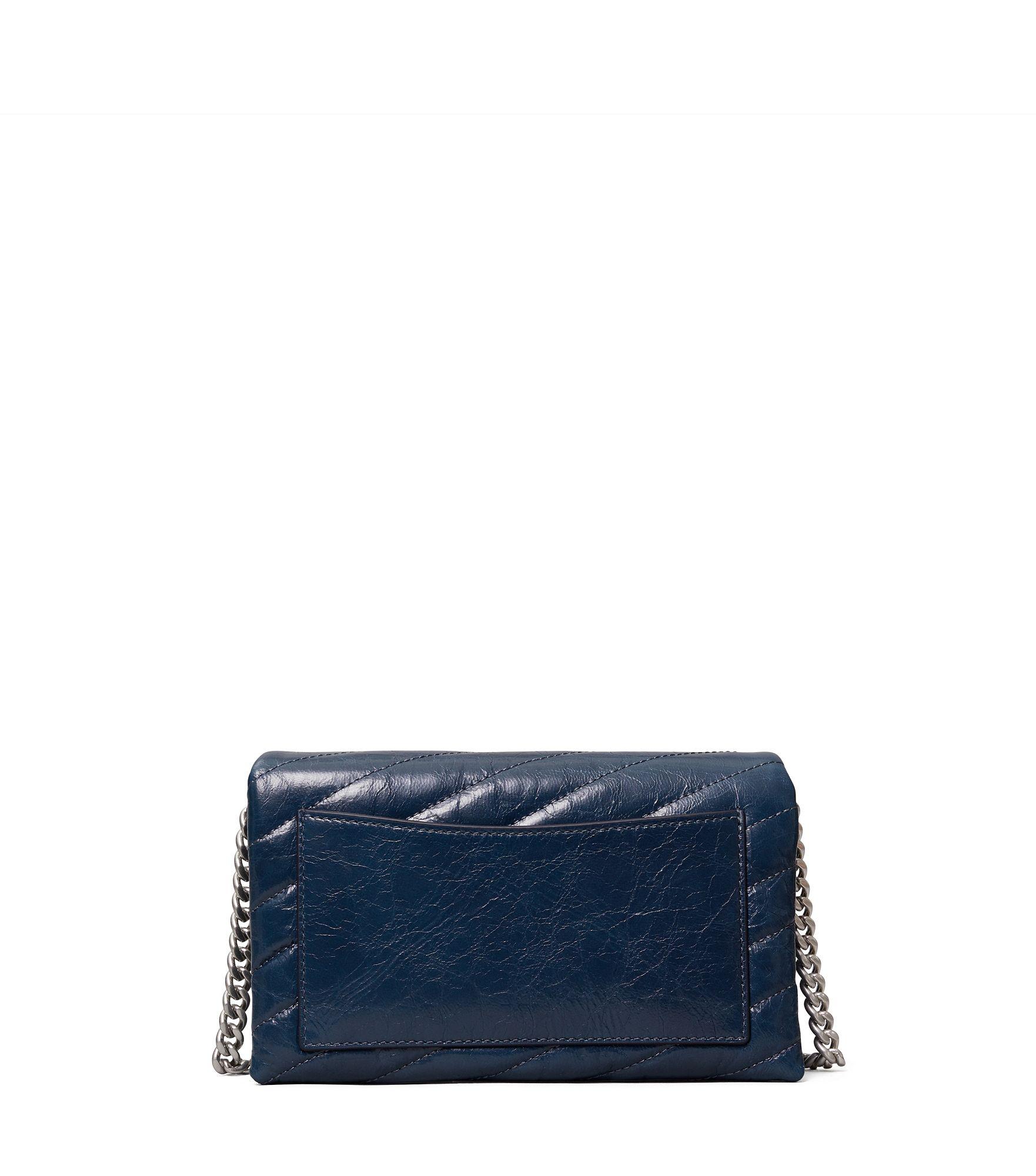 Tory Burch Kira Chevron Chain Wallet in cloud blue / rolled brass by  @springflingmnlph 