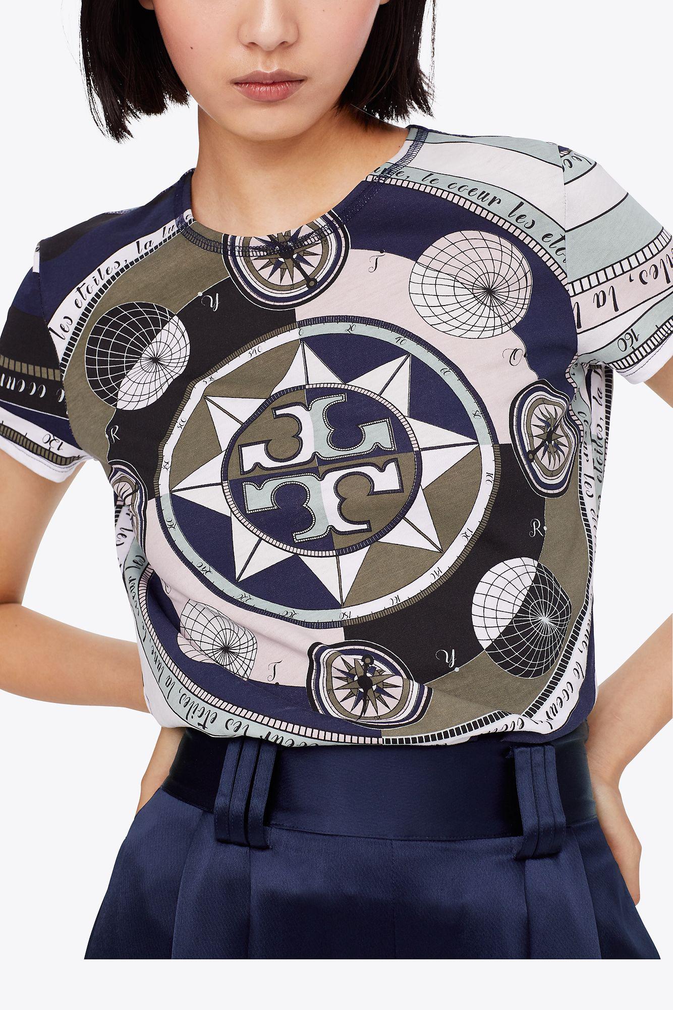 tory burch t shirt logo