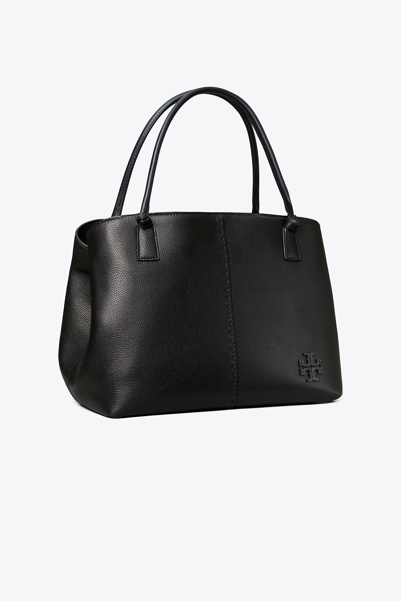 Tory Burch, Bags, Tory Burch Mcgraw Black Tote Wtassel