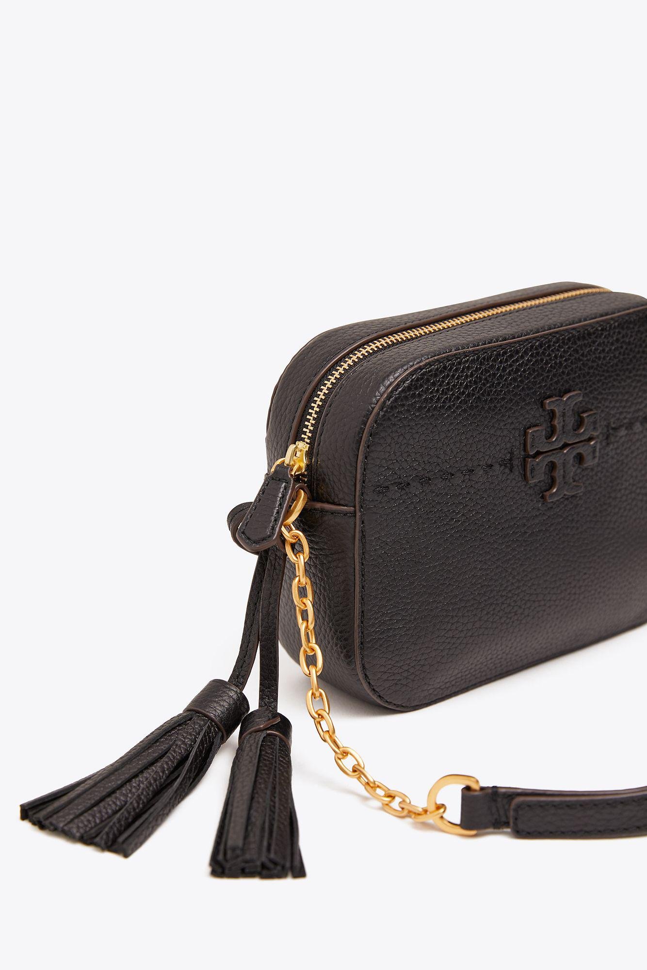 Tory Burch Leather Mcgraw Camera Bag in Black - Save 21% - Lyst