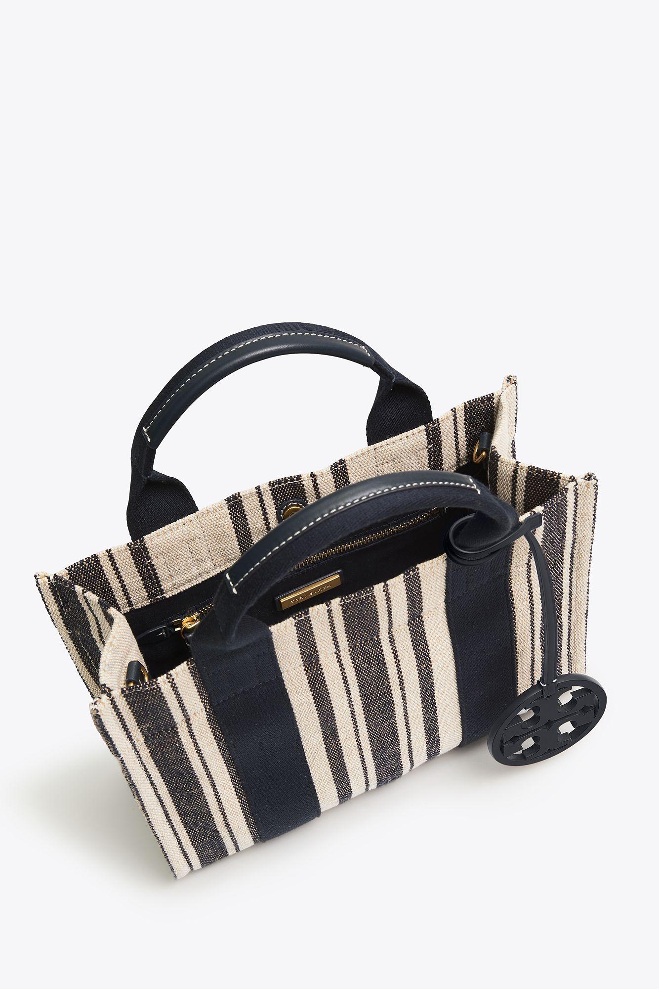 Tory Burch Striped Tote 2024 favors
