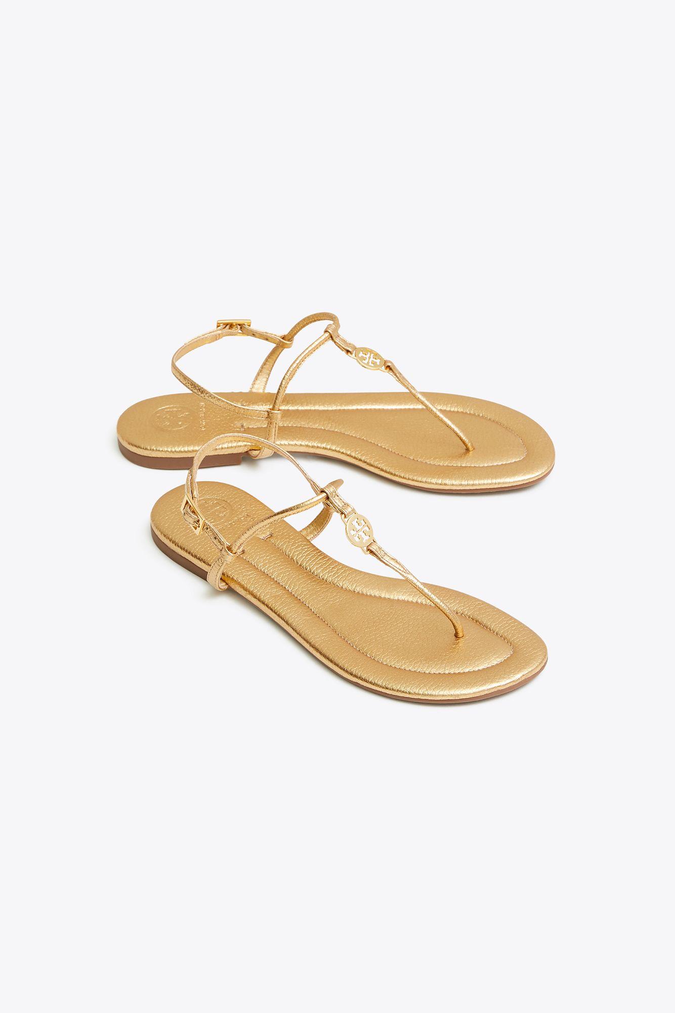 tory burch emmy sandals gold