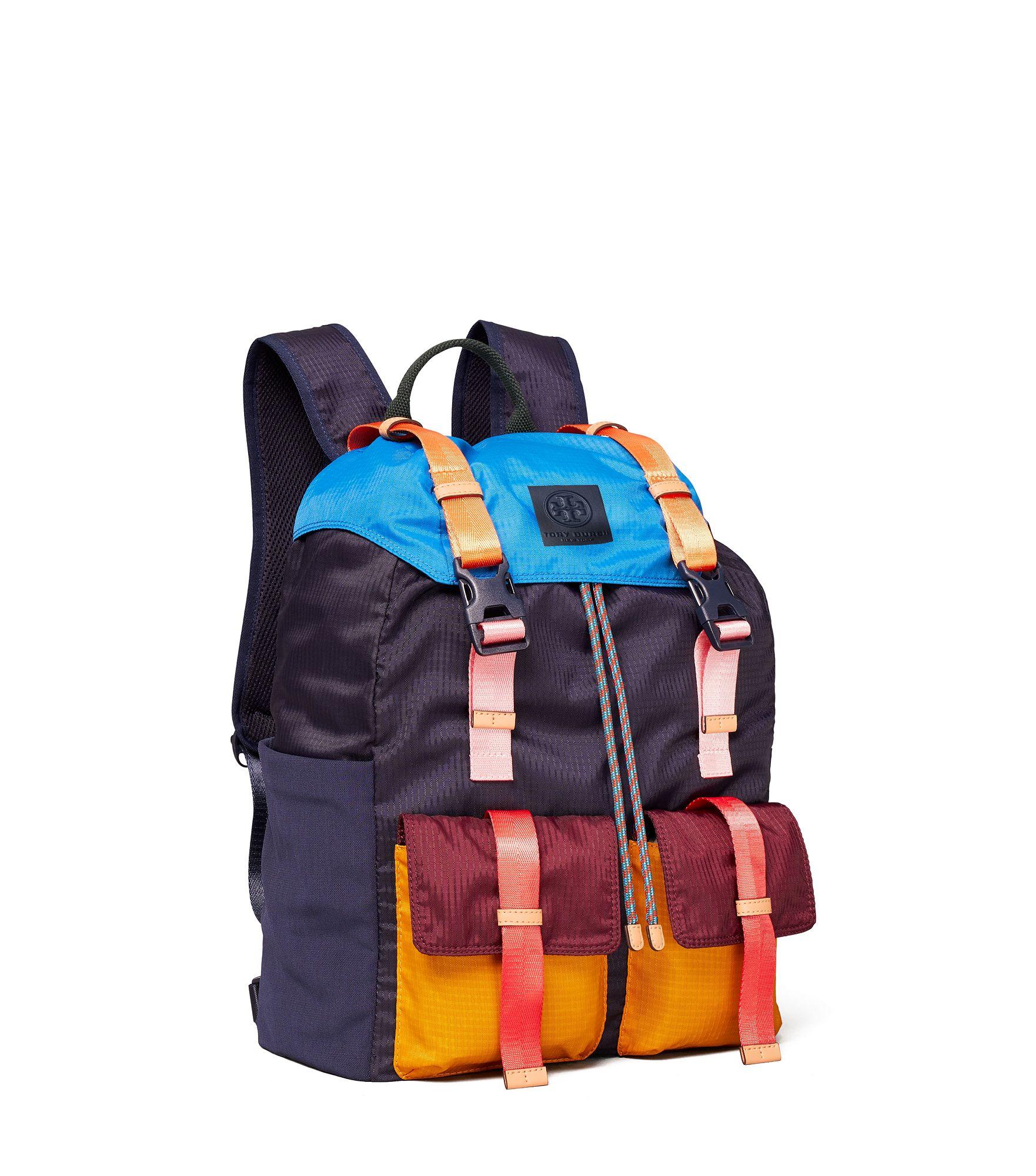 Tory Sport Synthetic Ripstop Nylon Color-block Backpack in Navy Blue ...