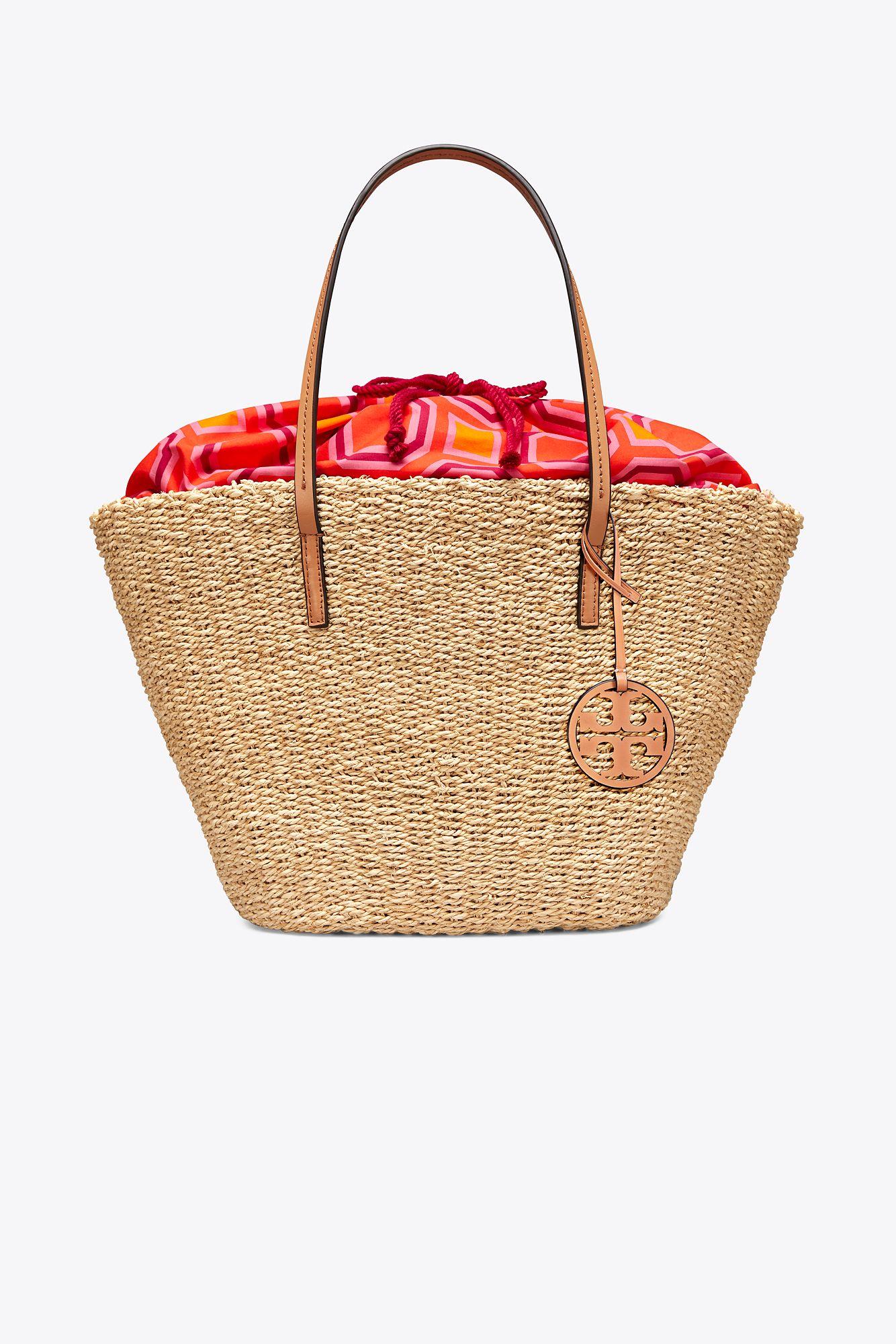 tory burch straw tote