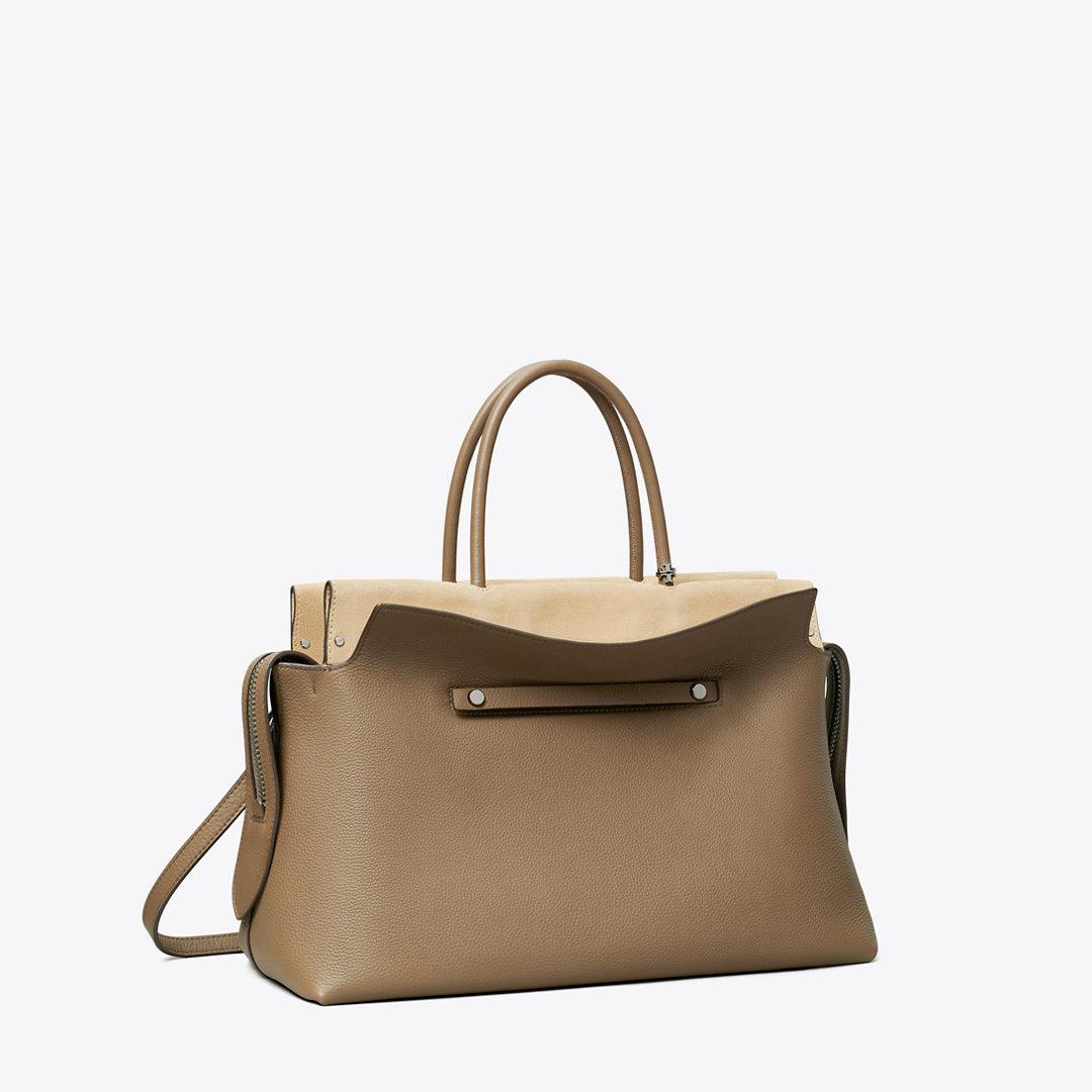 【Tory Burch】Large Mercer Pebbled Satchel ◆国内発送◆ Large Mercer Pebbled Satchel: Women's Handbags | Satchels