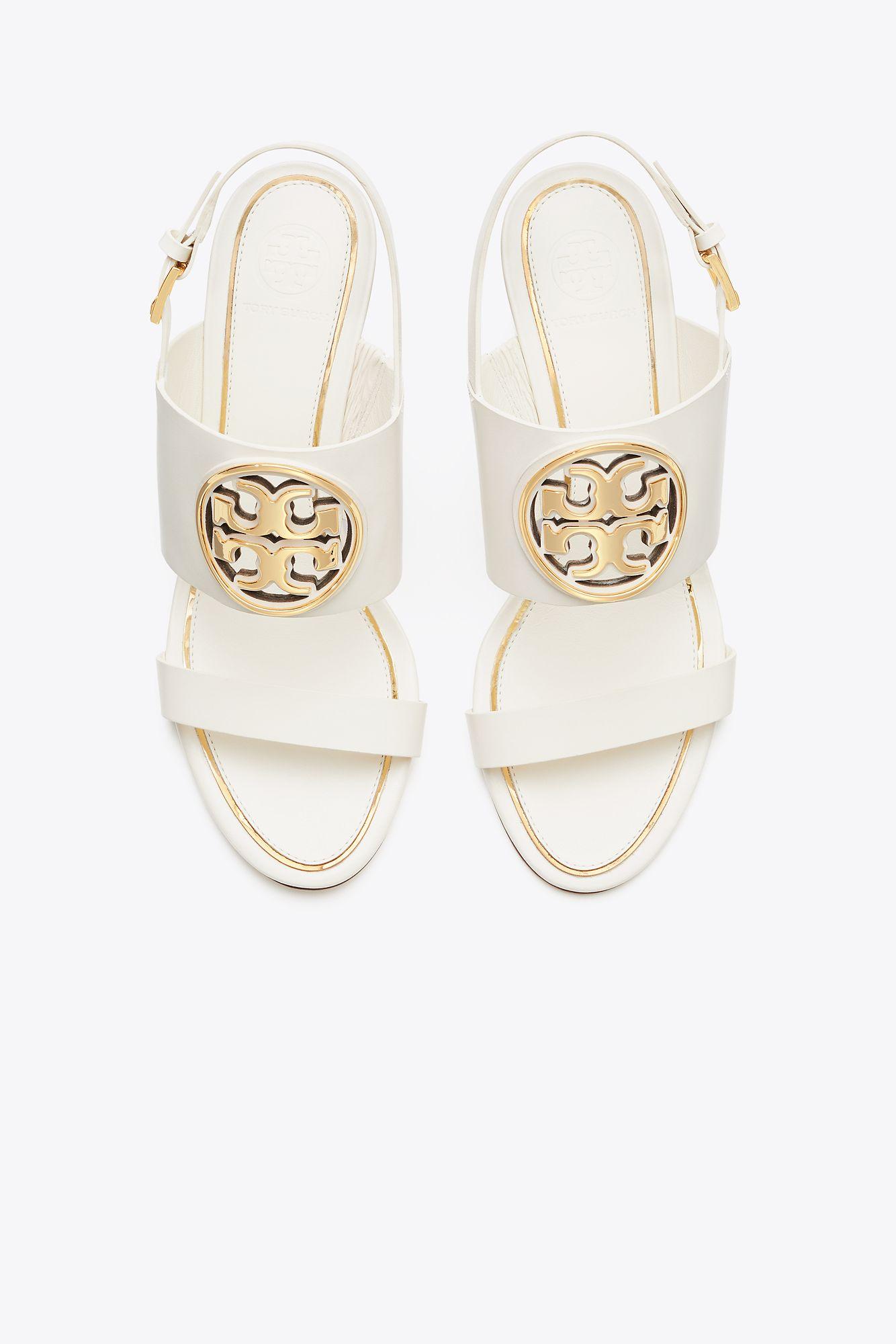 tory burch miller wedge sandal gold