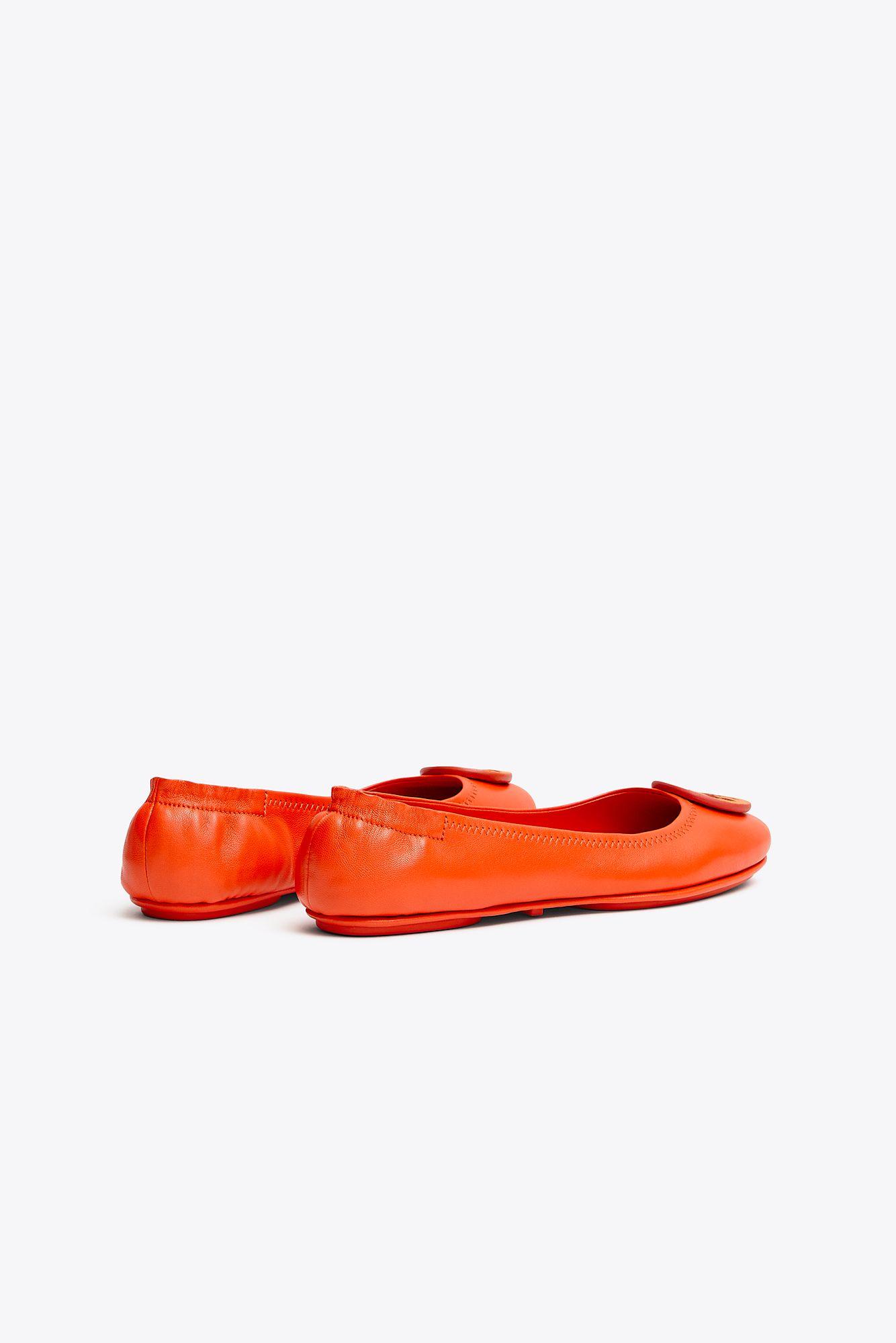 tory burch logo ballet flat