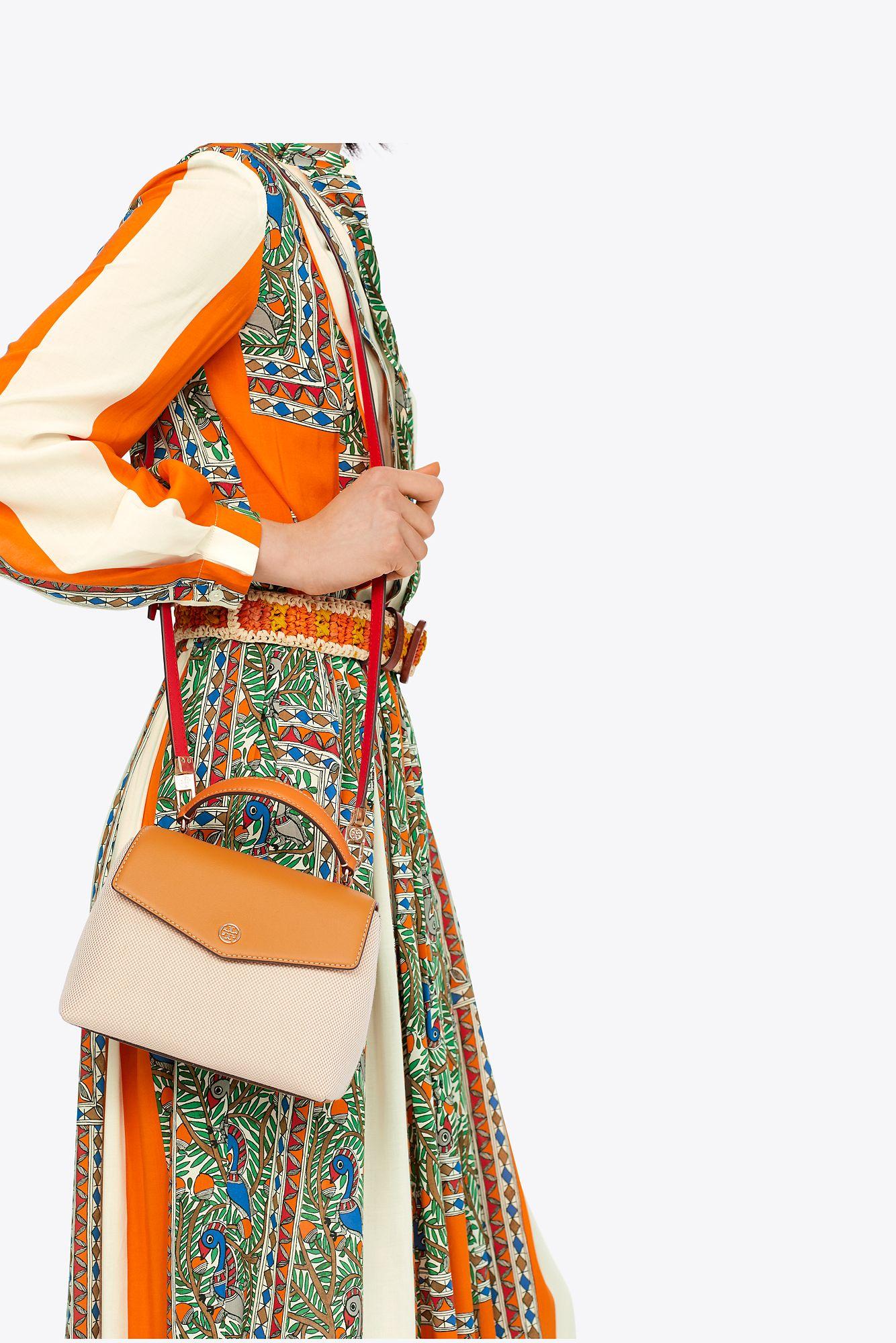 tory burch robinson canvas