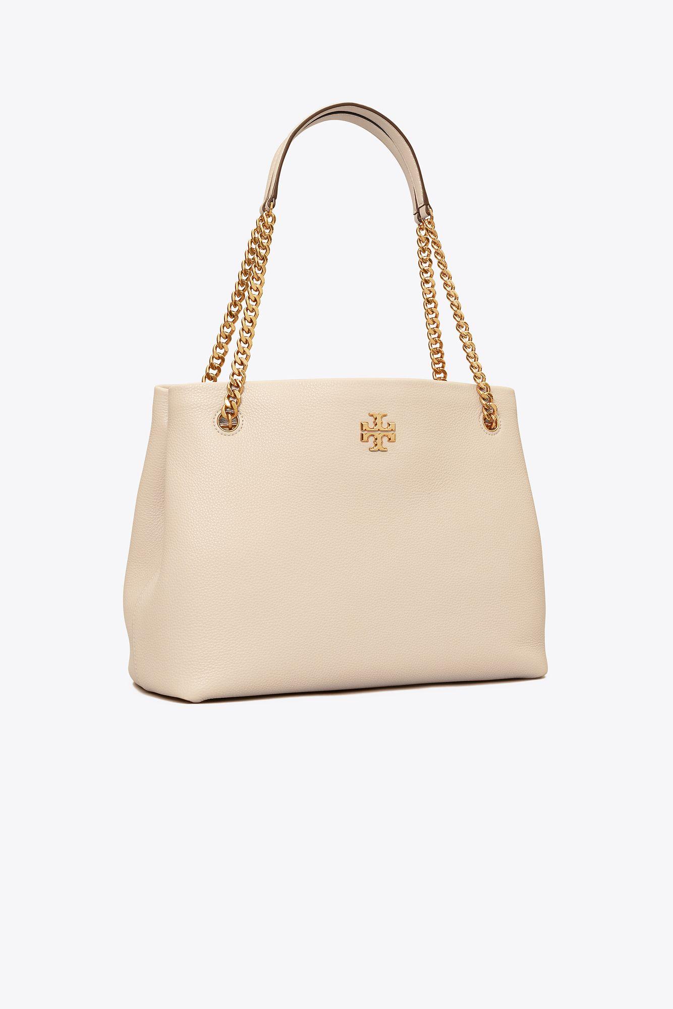 Tory Burch Kira Chevron-quilted Leather Tote Bag In New Cream