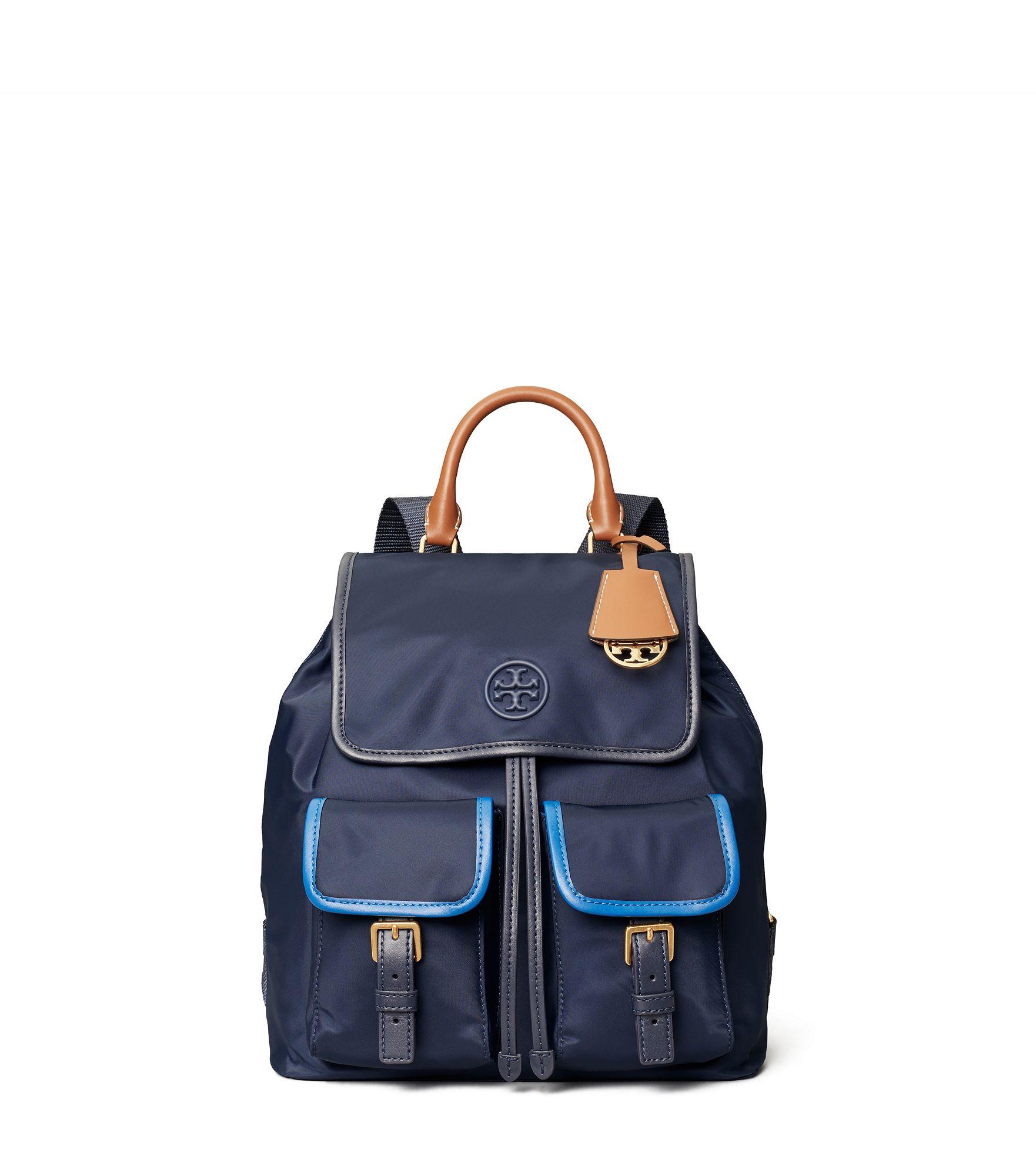 carter flap backpack tory burch
