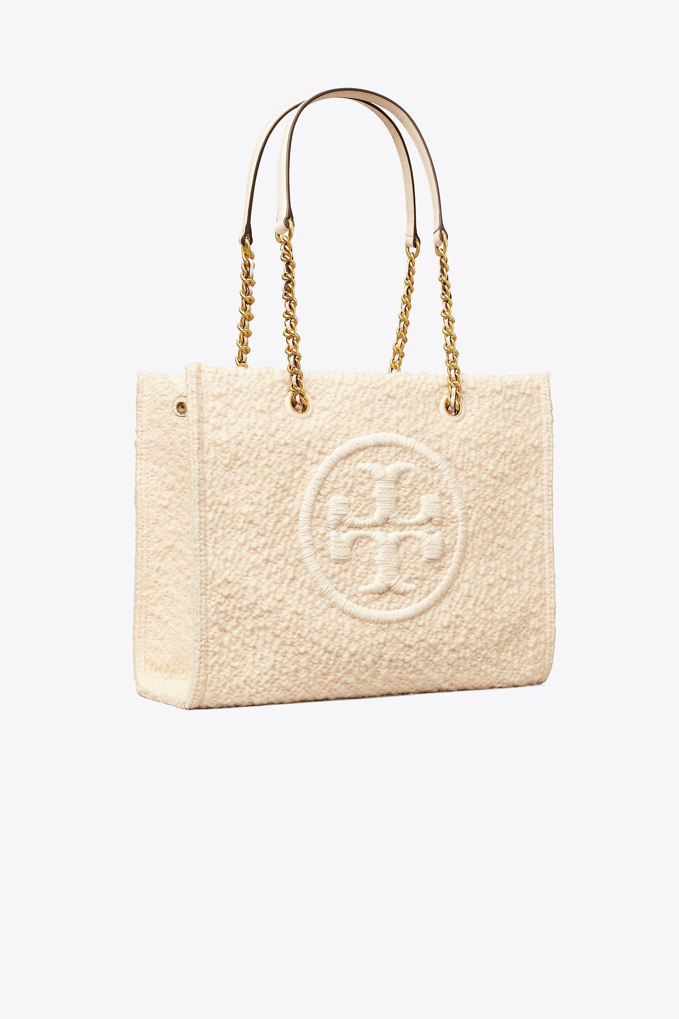 ella bouclé chain mini tote