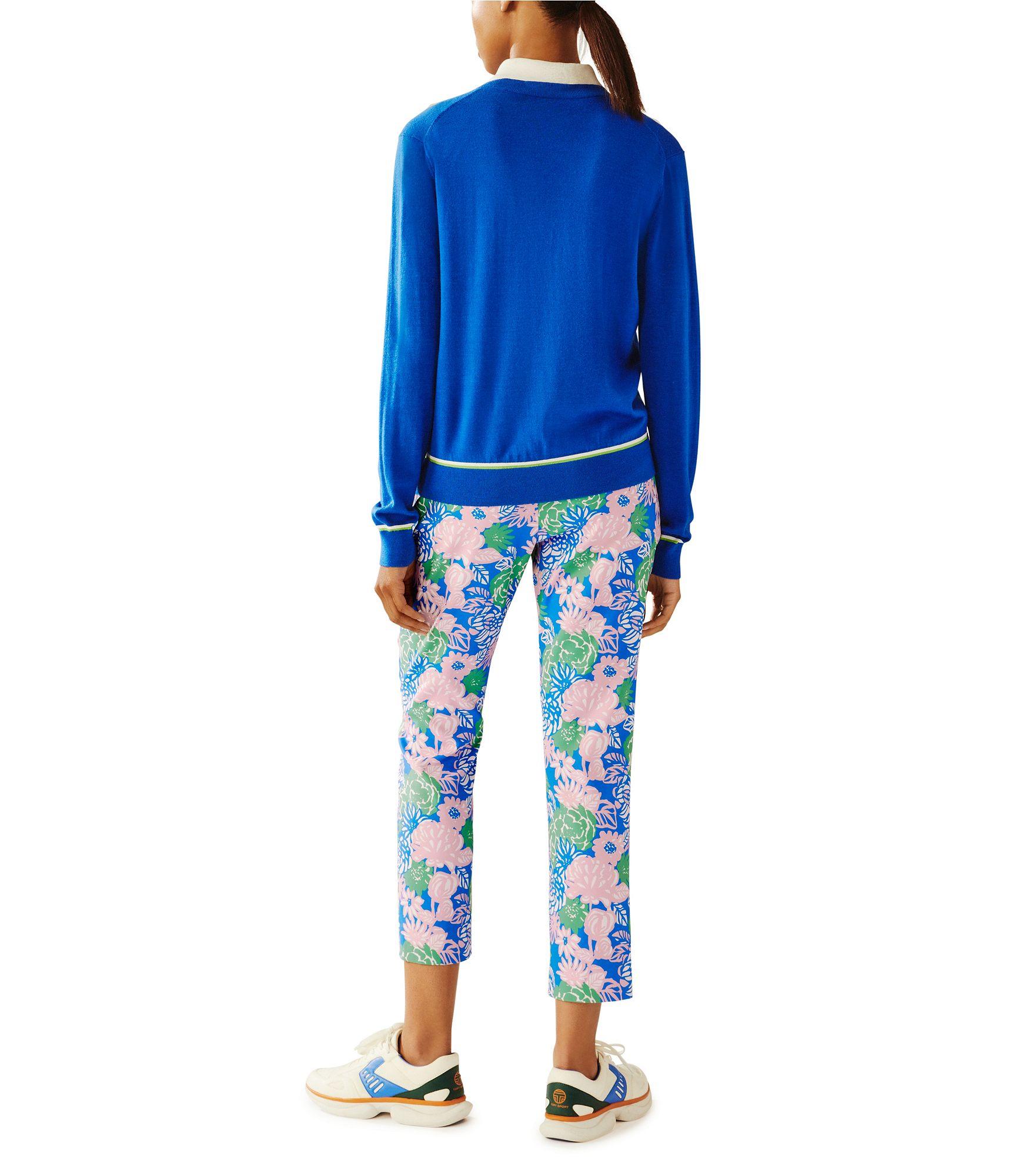 Tory Sport Printed Tech Twill Golf Pants In Blue Lyst