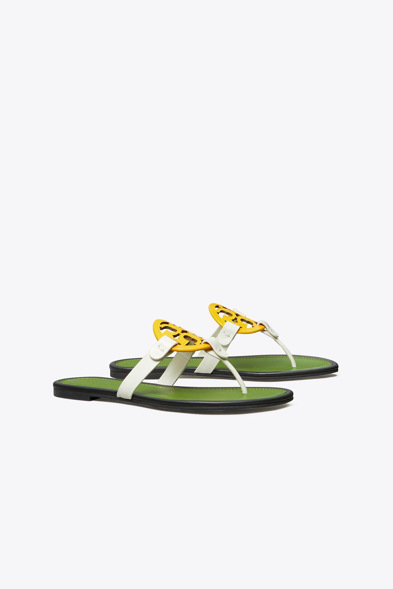 Tory Burch Miller Soft Sandal in Green | Lyst