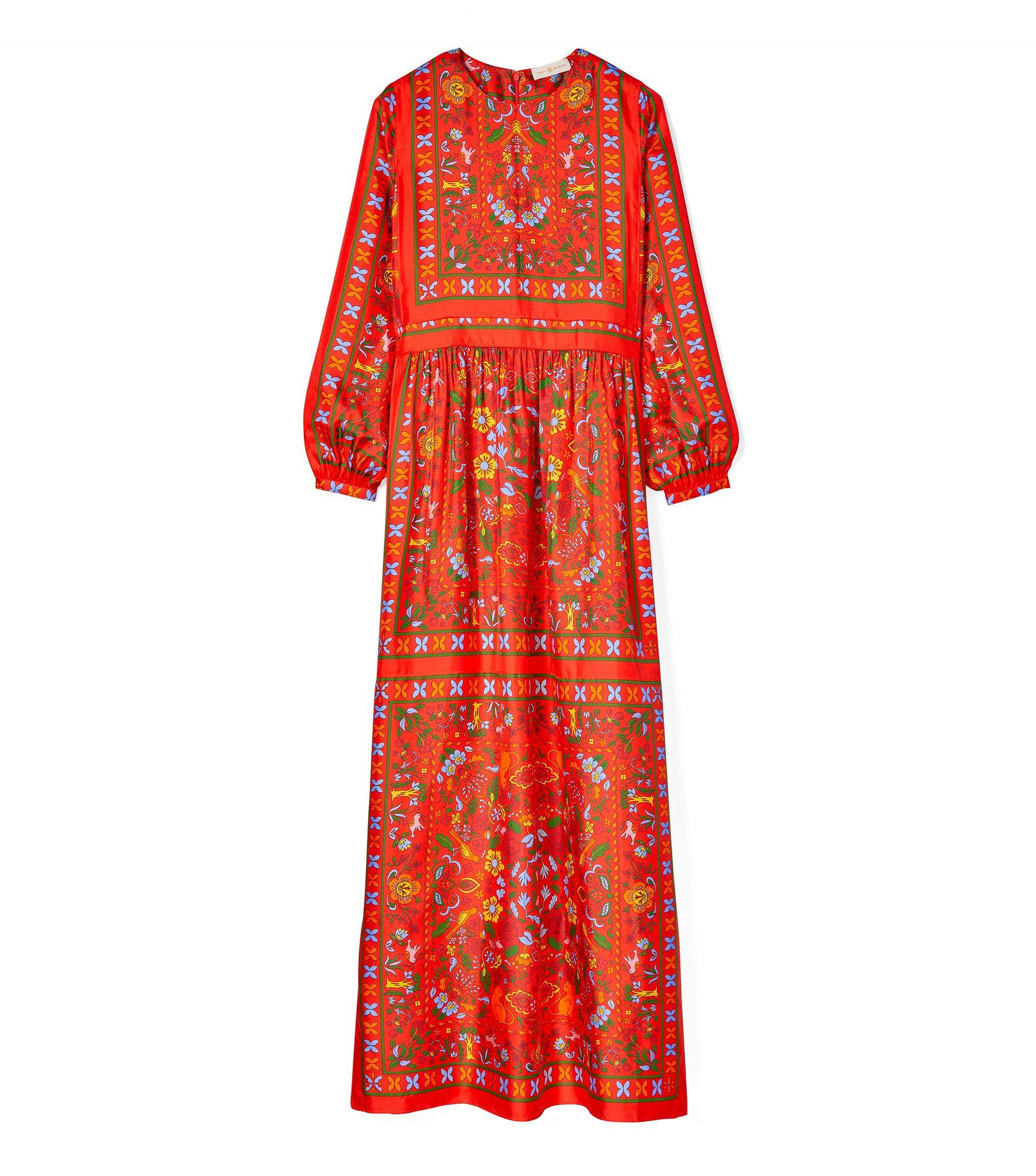 ワンピース TORY BURCH PRINTED SILK MAXI DRESS Tory Burch Printed silk midi dress Tory Burch