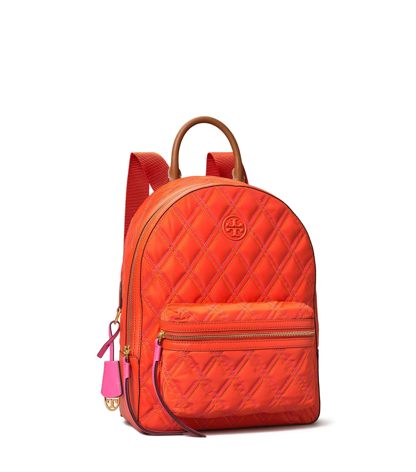 Tory Burch Perry Mixed - Stitch Nylon Backpack in Red | Lyst Canada