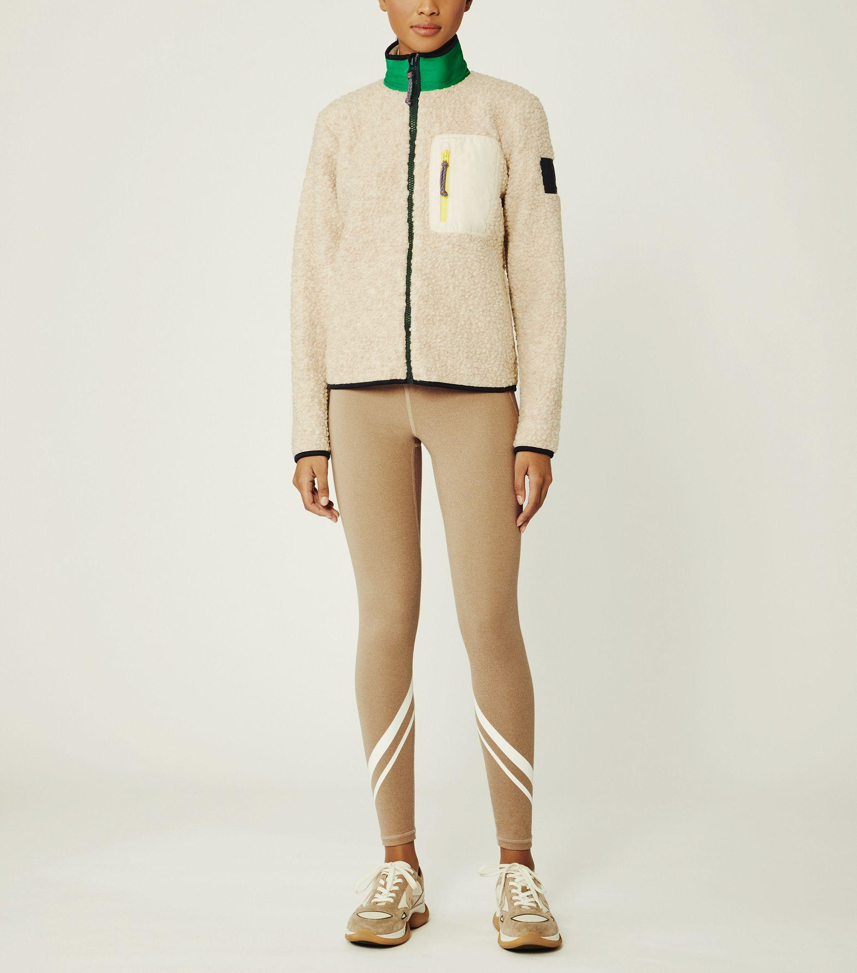 Tory Sport Sherpa Fleece Jacket in Natural Heather (Natural) Lyst