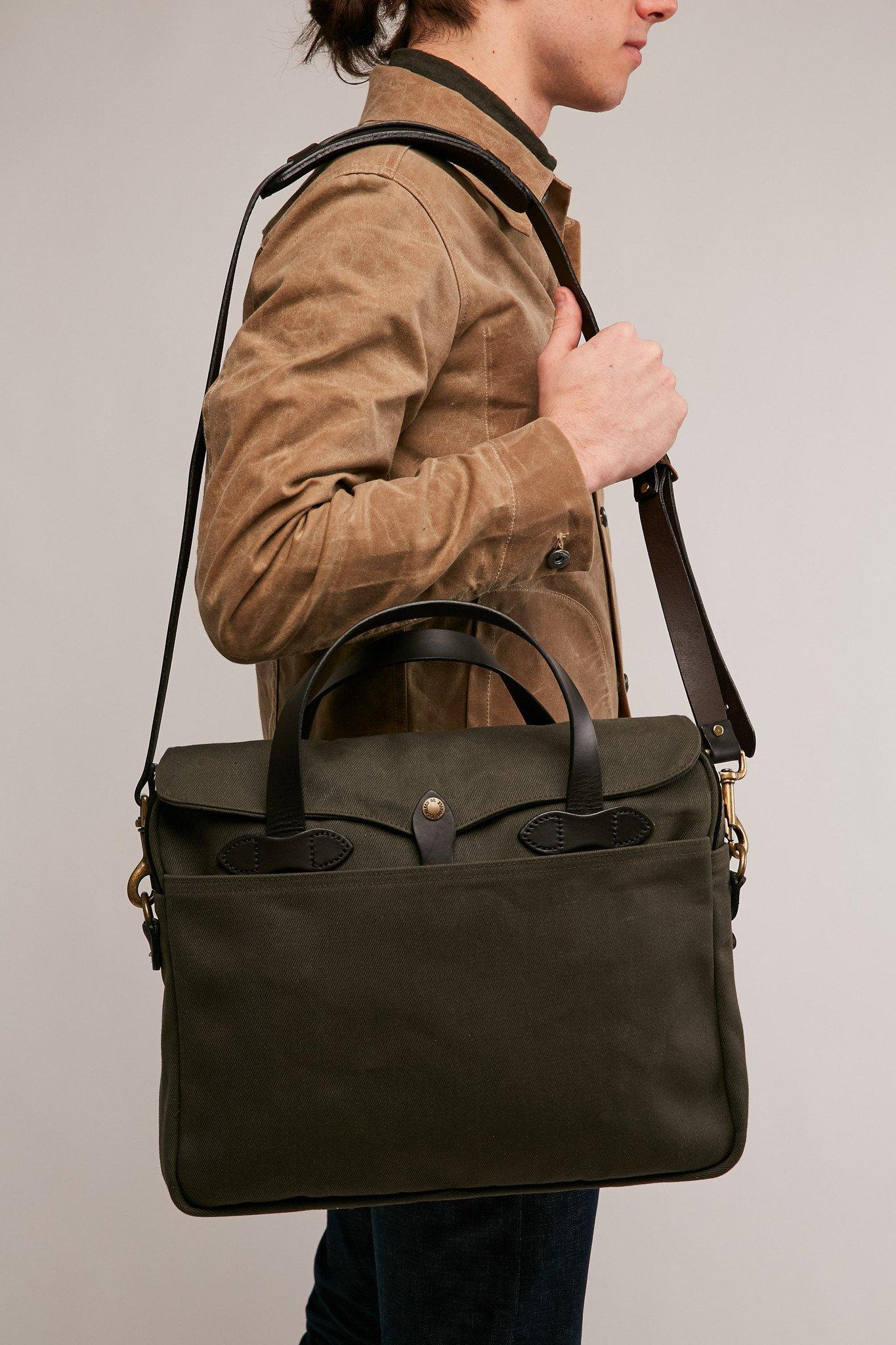 Filson Leather Original Briefcase Otter Green for Men Lyst