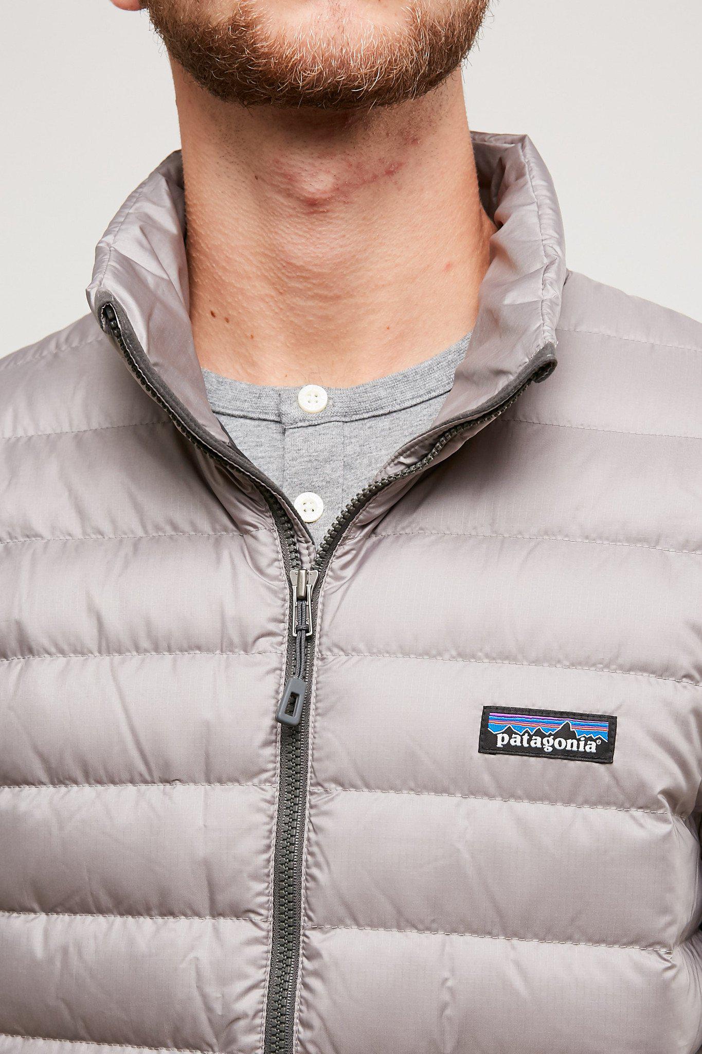 Patagonia Down Sweater Feather Grey With Forge Grey in Gray for Men | Lyst