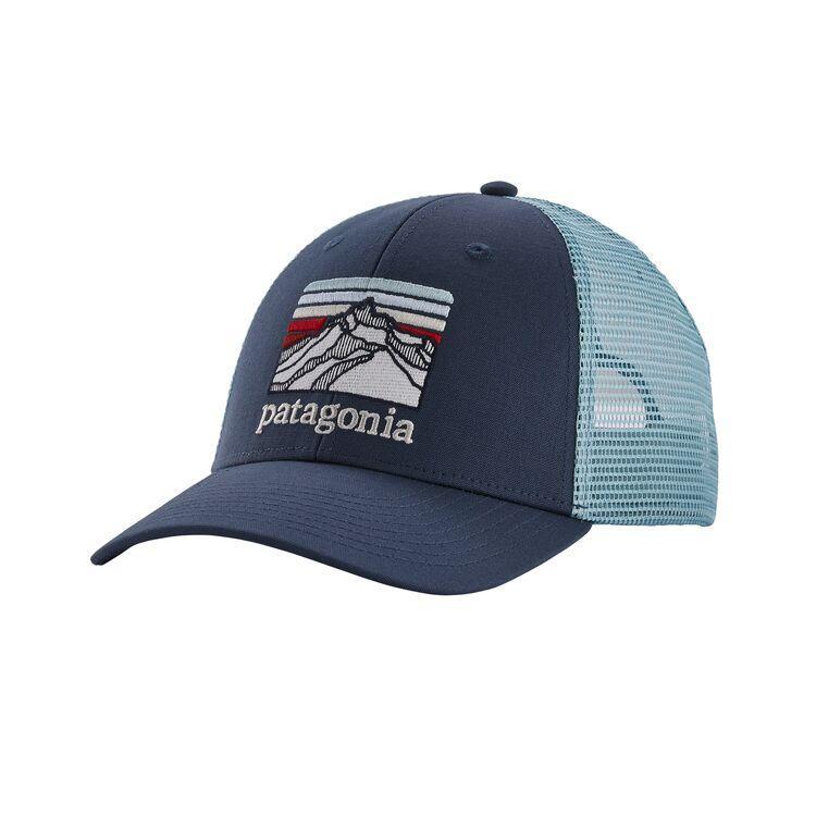 patagonia small text logo lopro trucker hat