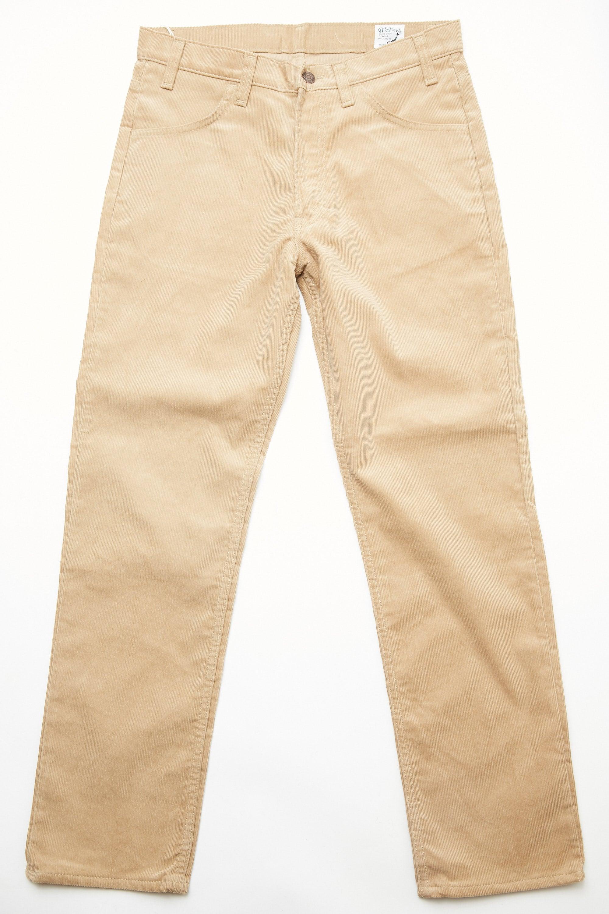 Orslow 107 Ivy Fit Slim Corduroy Beige 
