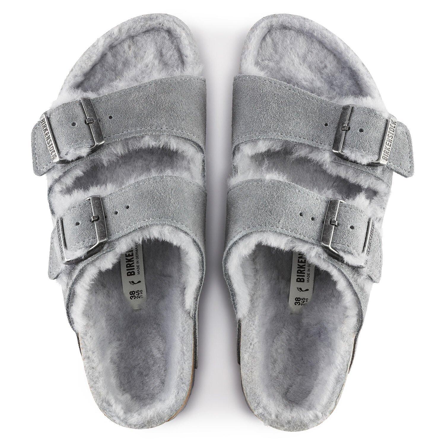 Birkenstock arizona shearling gray Clearance