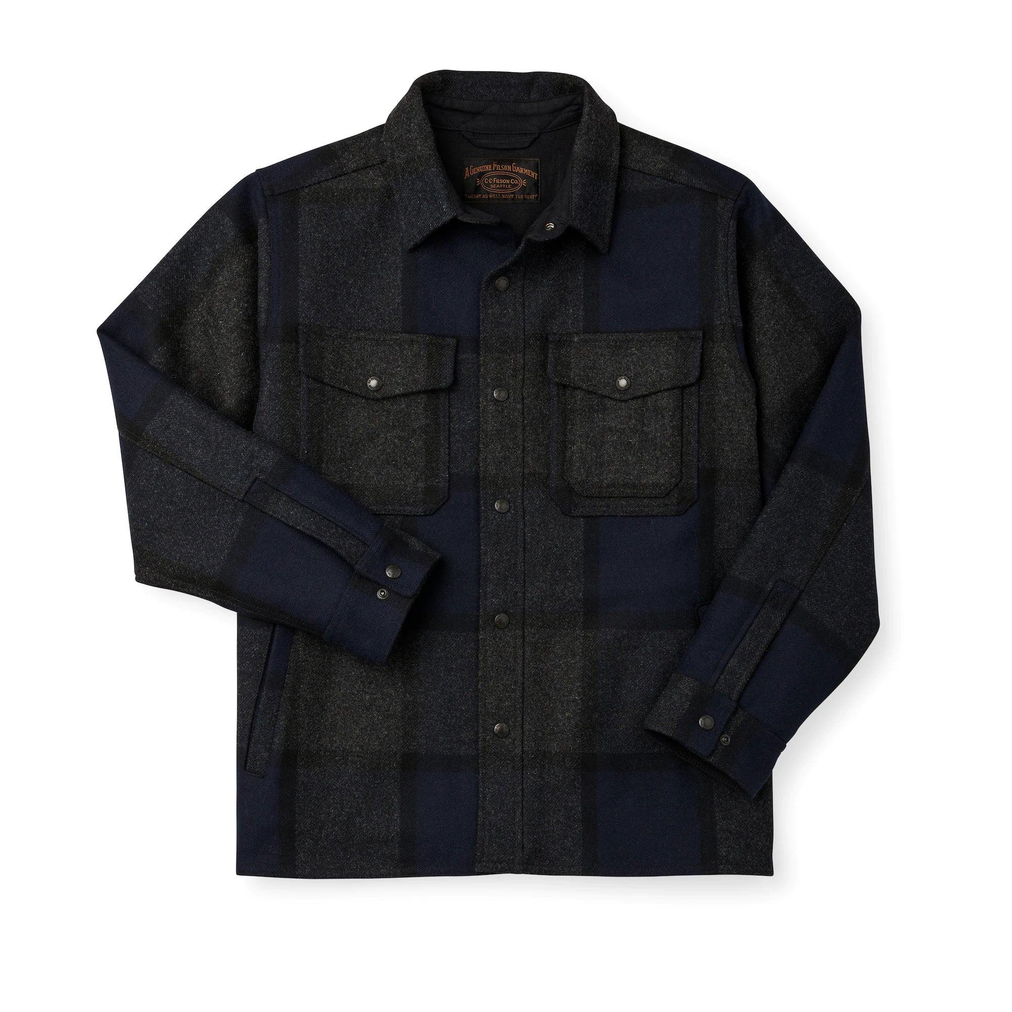 Filson Lined Mackinaw Wool Jacshirt in Black for Men Lyst