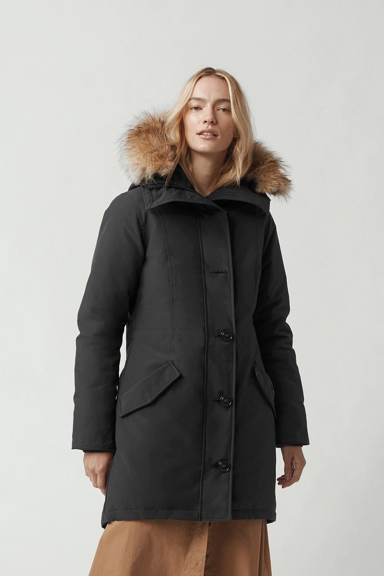 Canada Goose Rossclair Parka With Fur in Black | Lyst