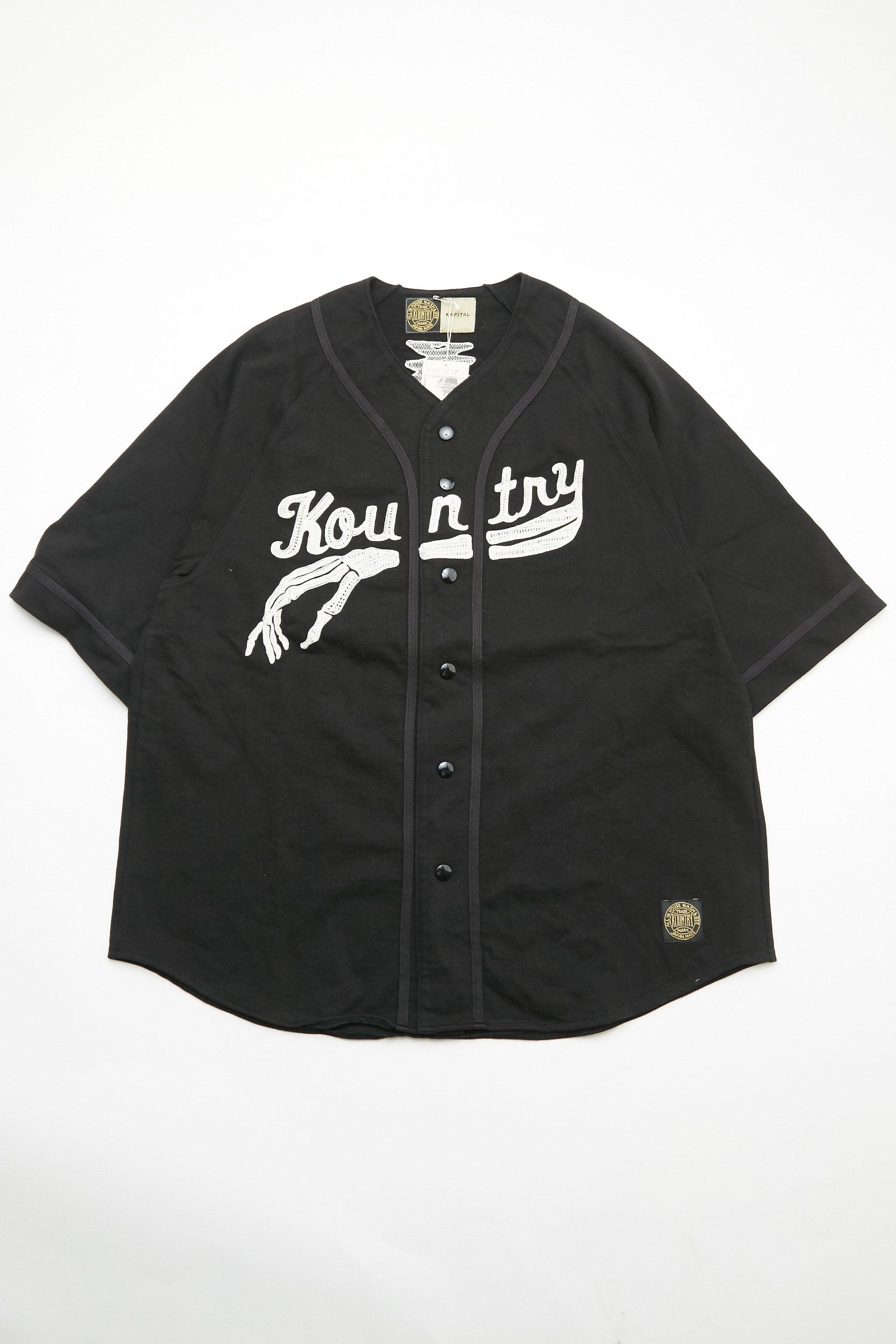 Kapital Kountry 16/ Dense Jersey Baseball Shirt in Black for Men Lyst