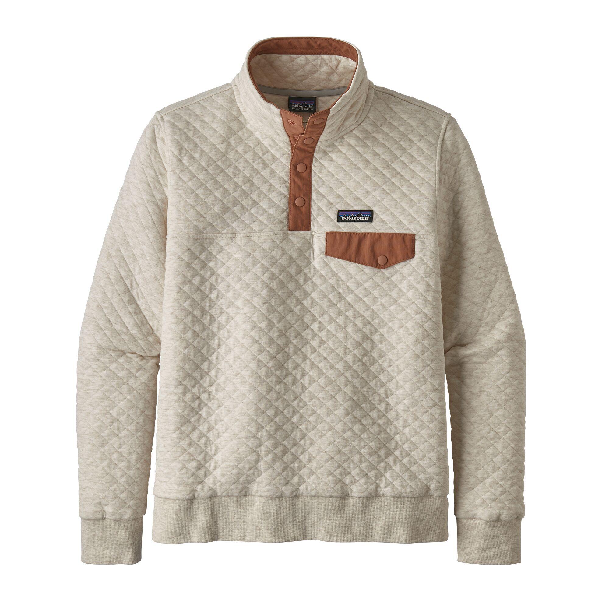 Forventer Næb Instrument Patagonia Organic Cotton Quilt Snap-t Pullover Dyno White in Gray | Lyst