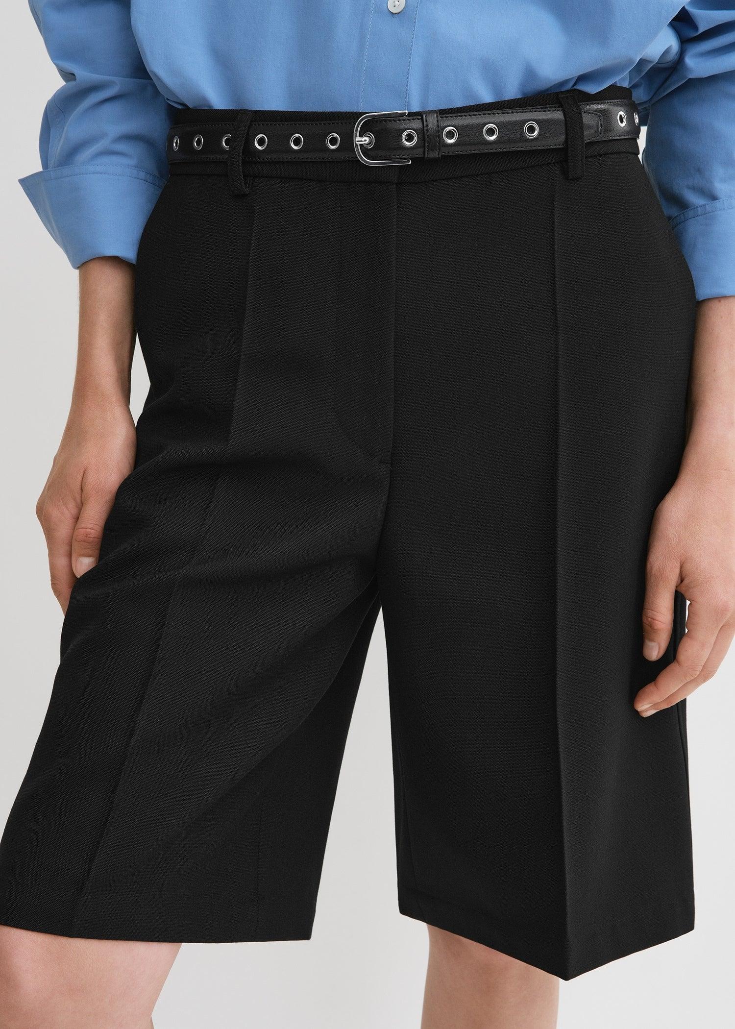 パンツ TOTEME Women Shorts  Burmudas 253WRB0295FB0226001 Black Knit shorts black – TOTEME