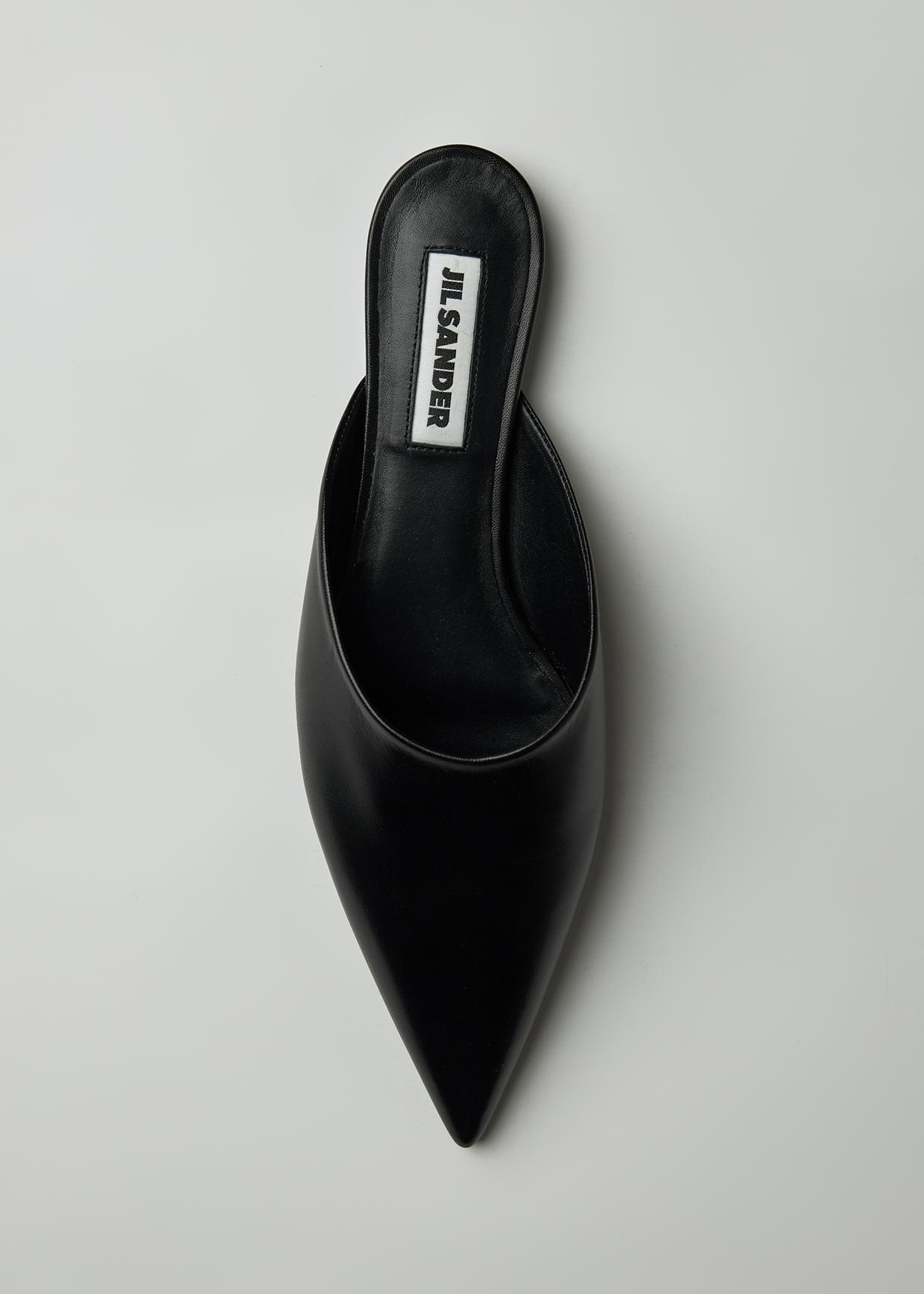 jil sander leather slippers