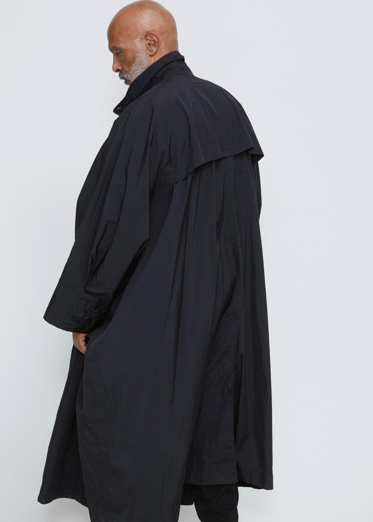 Issey Miyake Black Wind Taffeta Coat for Men - Lyst