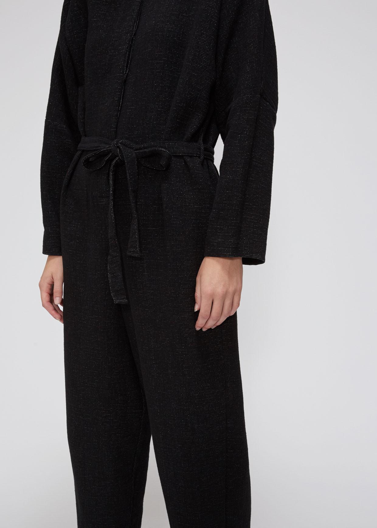 black crane high neck jumpsuit